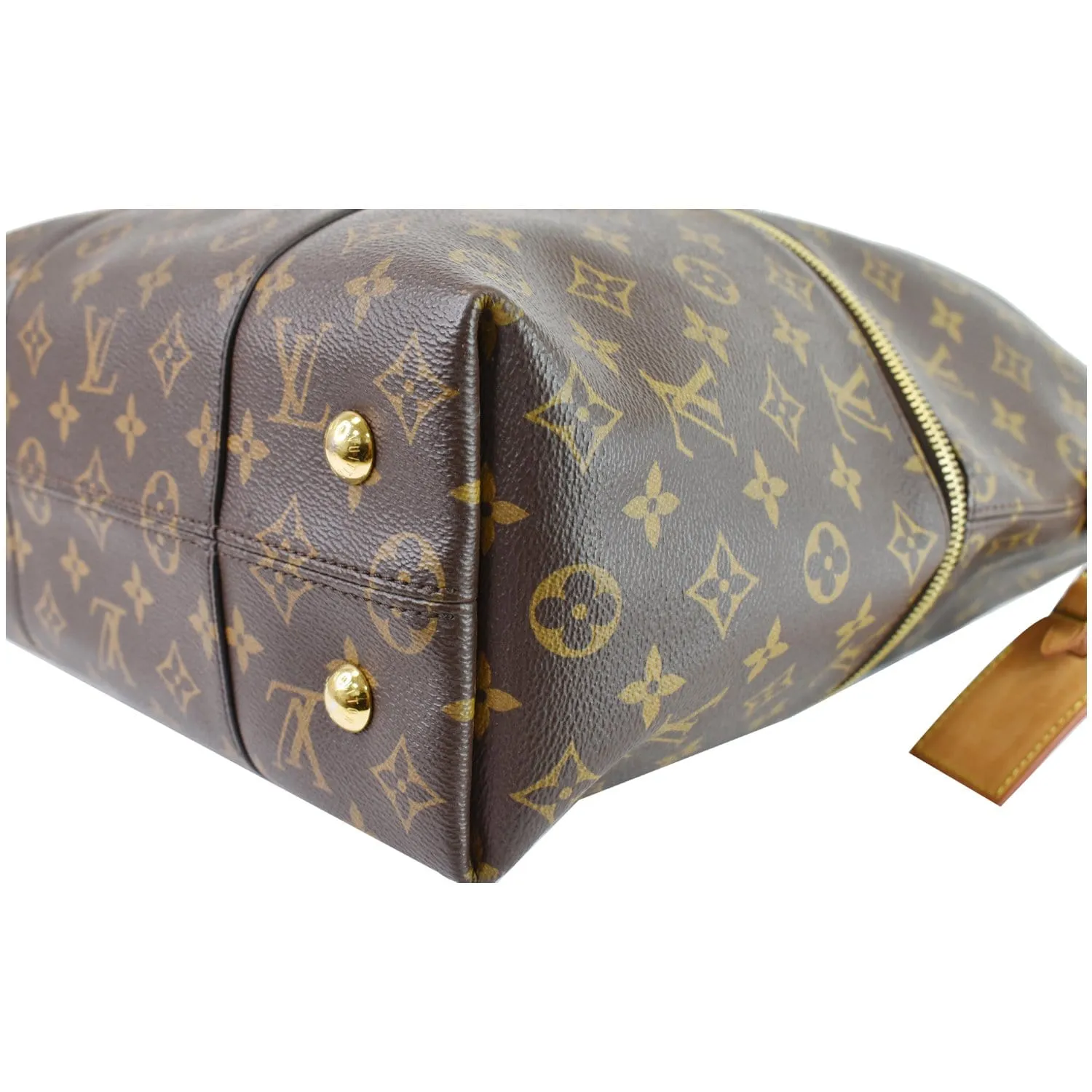 LOUIS VUITTON Melie Monogram Canvas Hobo Shoulder Bag Brown