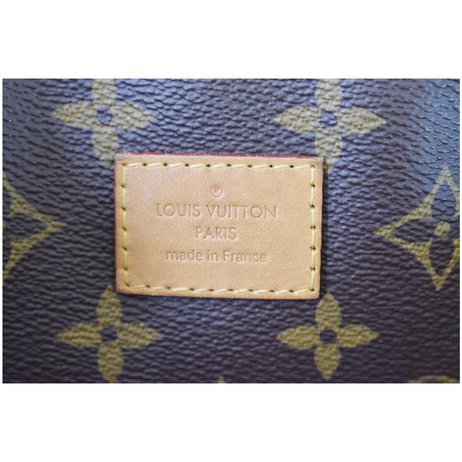 LOUIS VUITTON Melie Monogram Canvas Hobo Shoulder Bag Brown