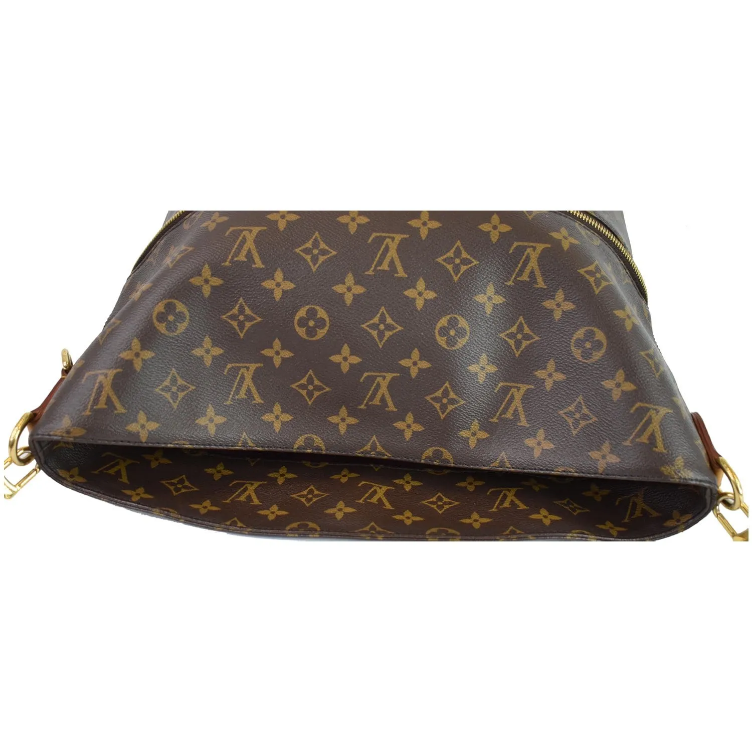 LOUIS VUITTON Melie Monogram Canvas Hobo Shoulder Bag Brown