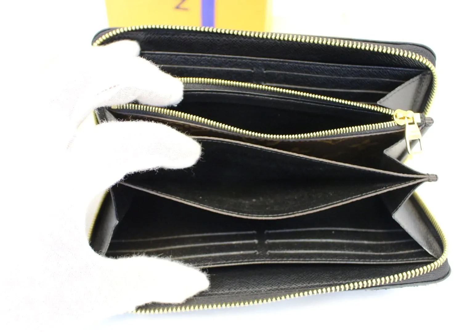 LOUIS VUITTON Monogram Canvas Zippy Retiro Wallet Noir Black