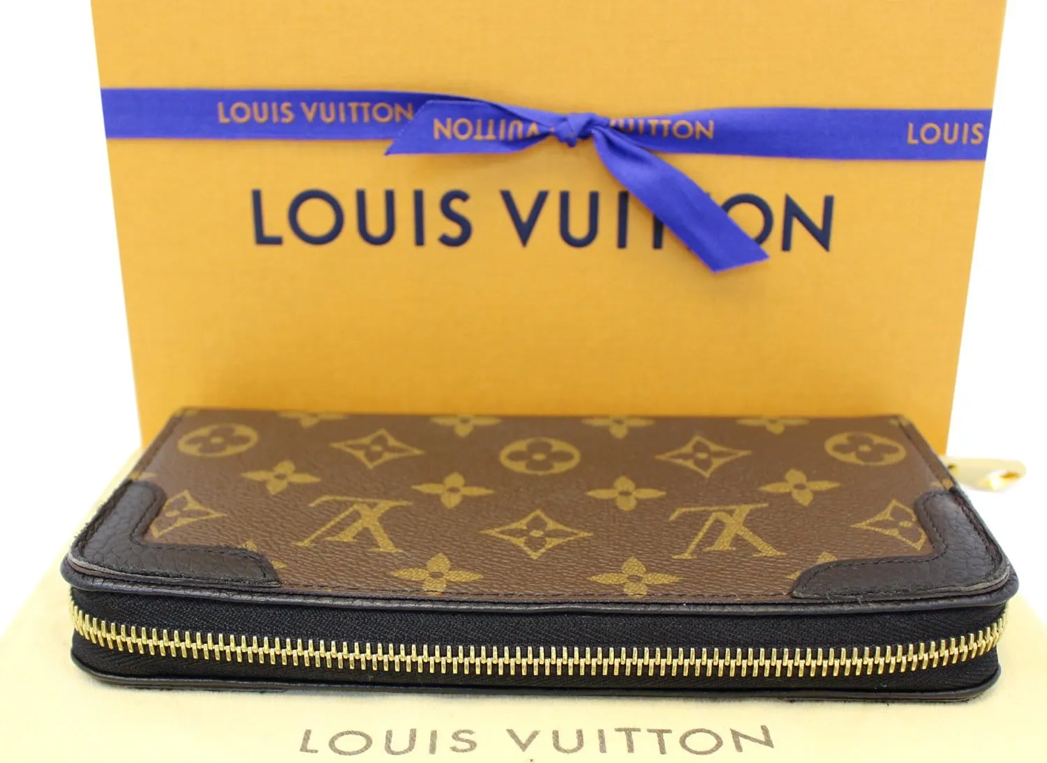 LOUIS VUITTON Monogram Canvas Zippy Retiro Wallet Noir Black