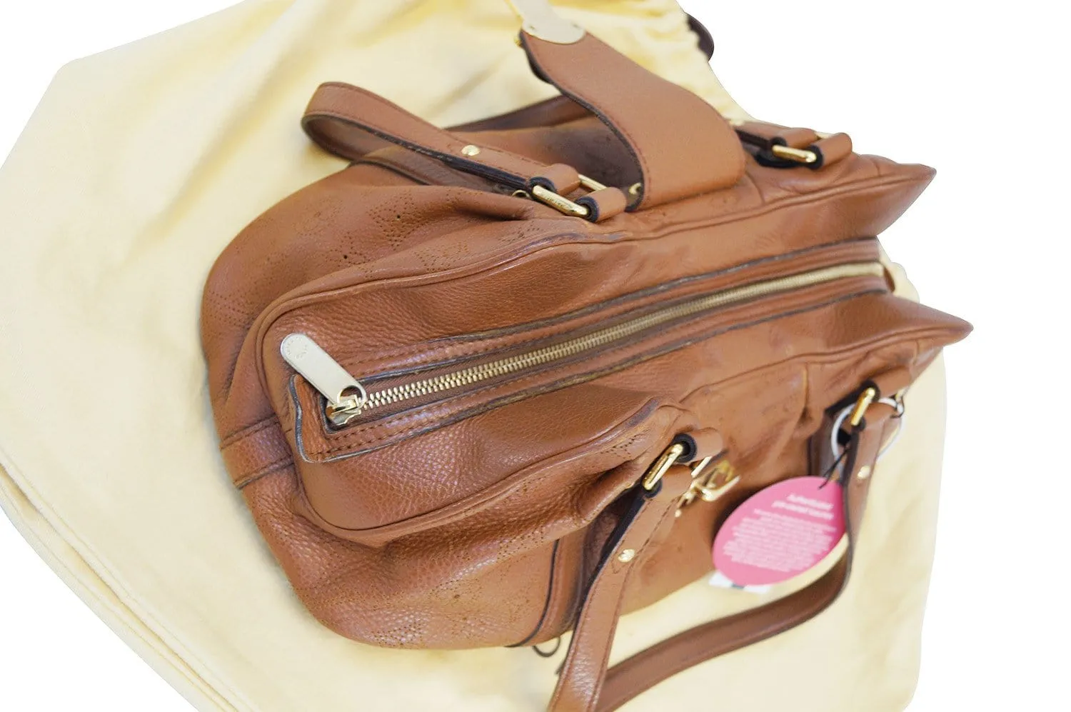 LOUIS VUITTON Monogram Mahina Lunar PM Shoulder Bag