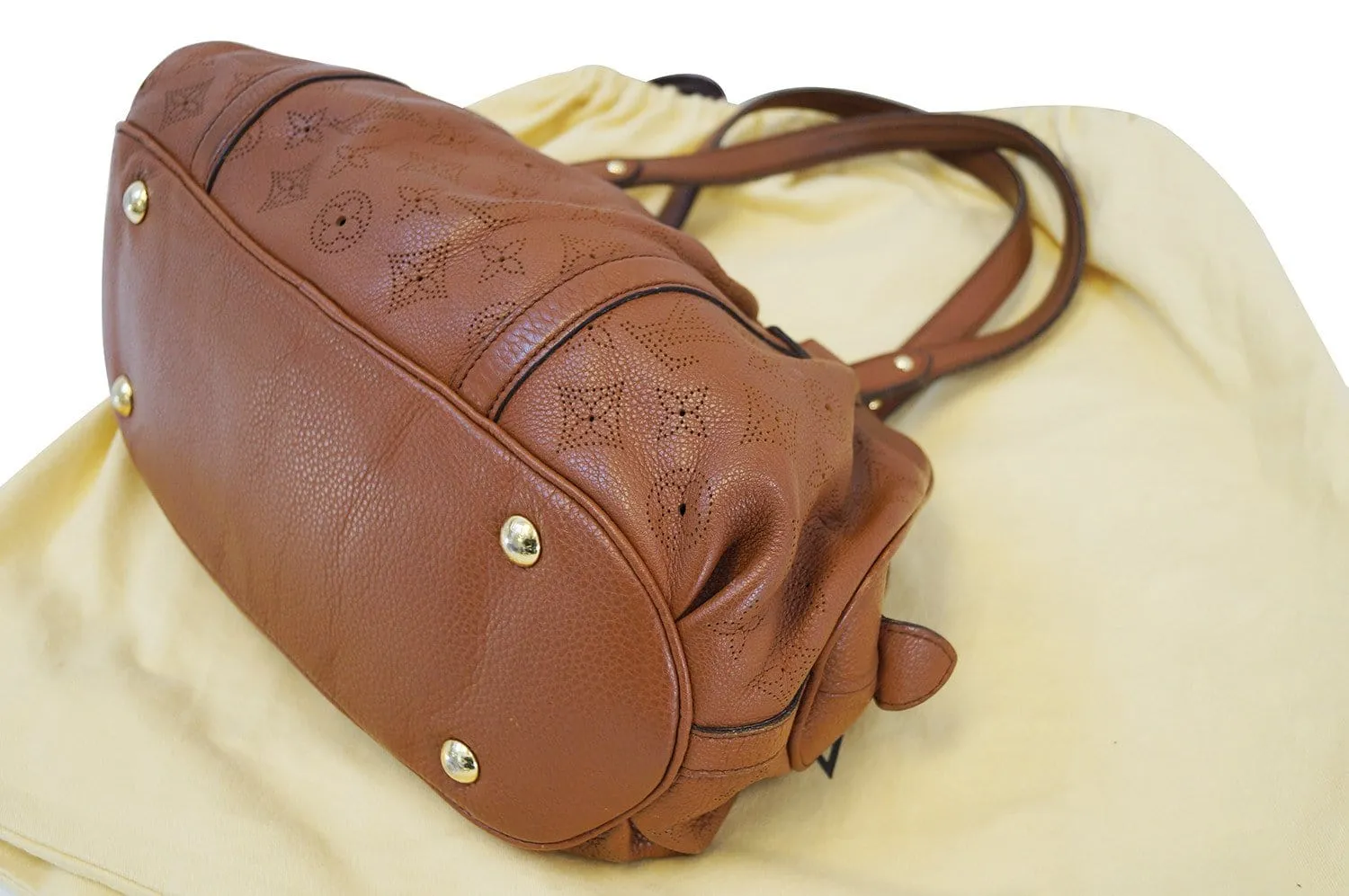 LOUIS VUITTON Monogram Mahina Lunar PM Shoulder Bag