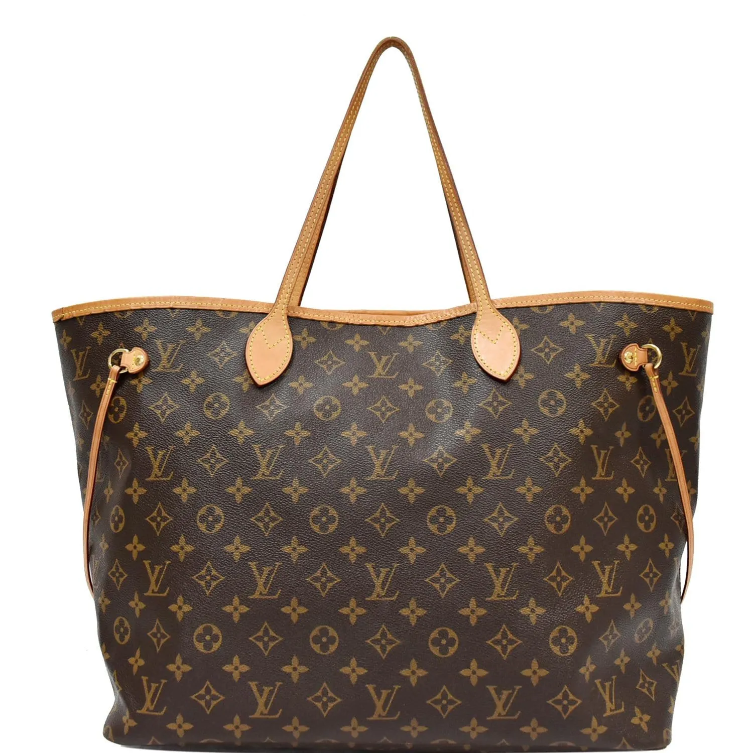 LOUIS VUITTON Neverfull GM Monogram Canvas Tote Shoulder Bag Brown