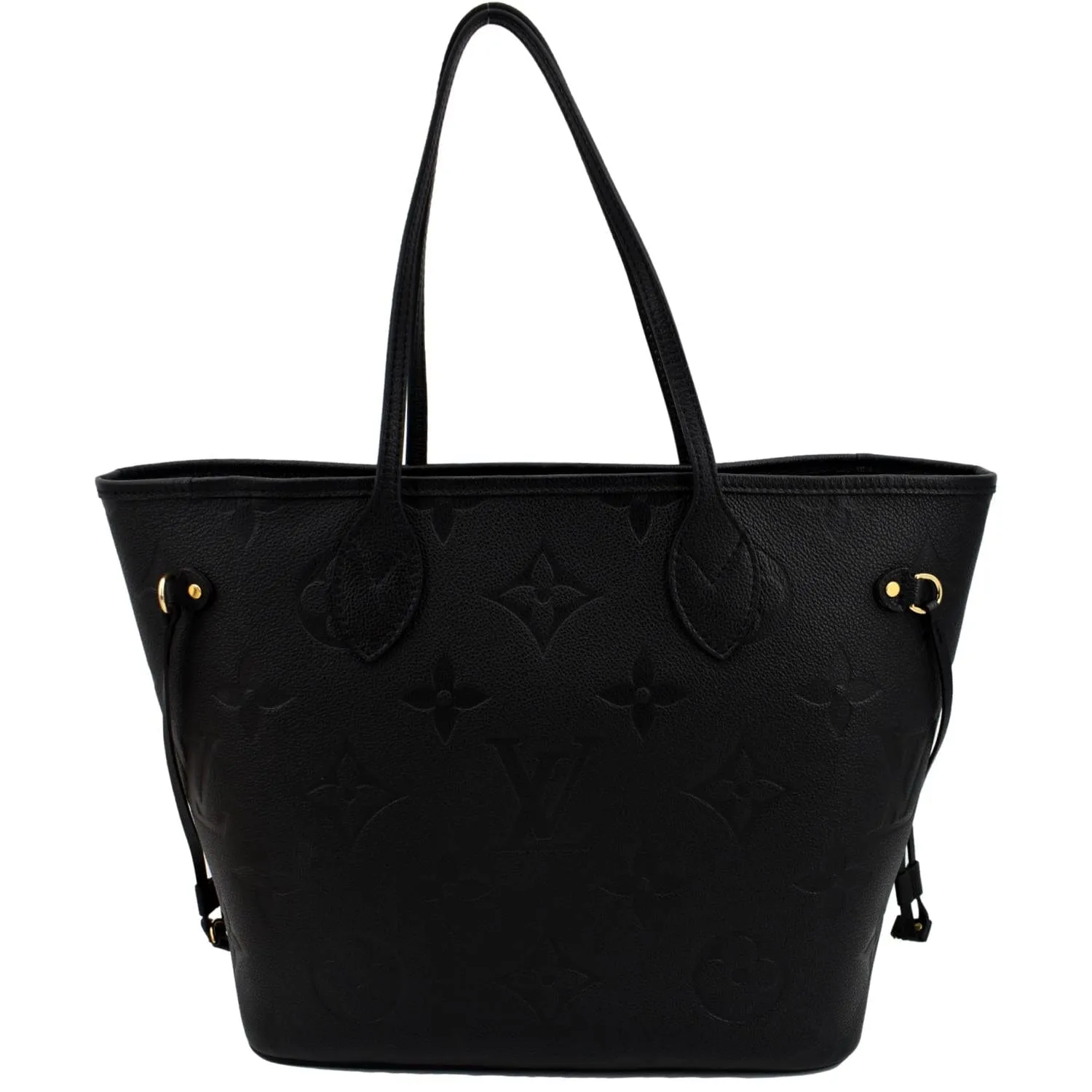 LOUIS VUITTON  Neverfull MM Monogram Empreinte Tote Bag Black