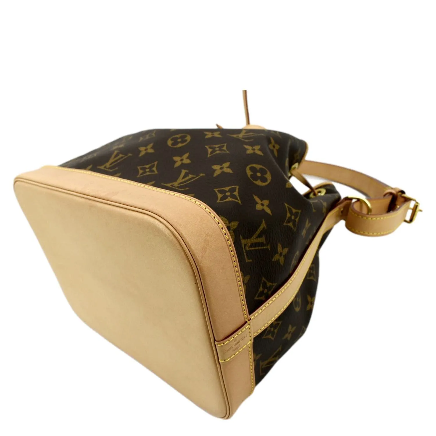LOUIS VUITTON Petit Noe NM Monogram Canvas Shoulder Bag Brown