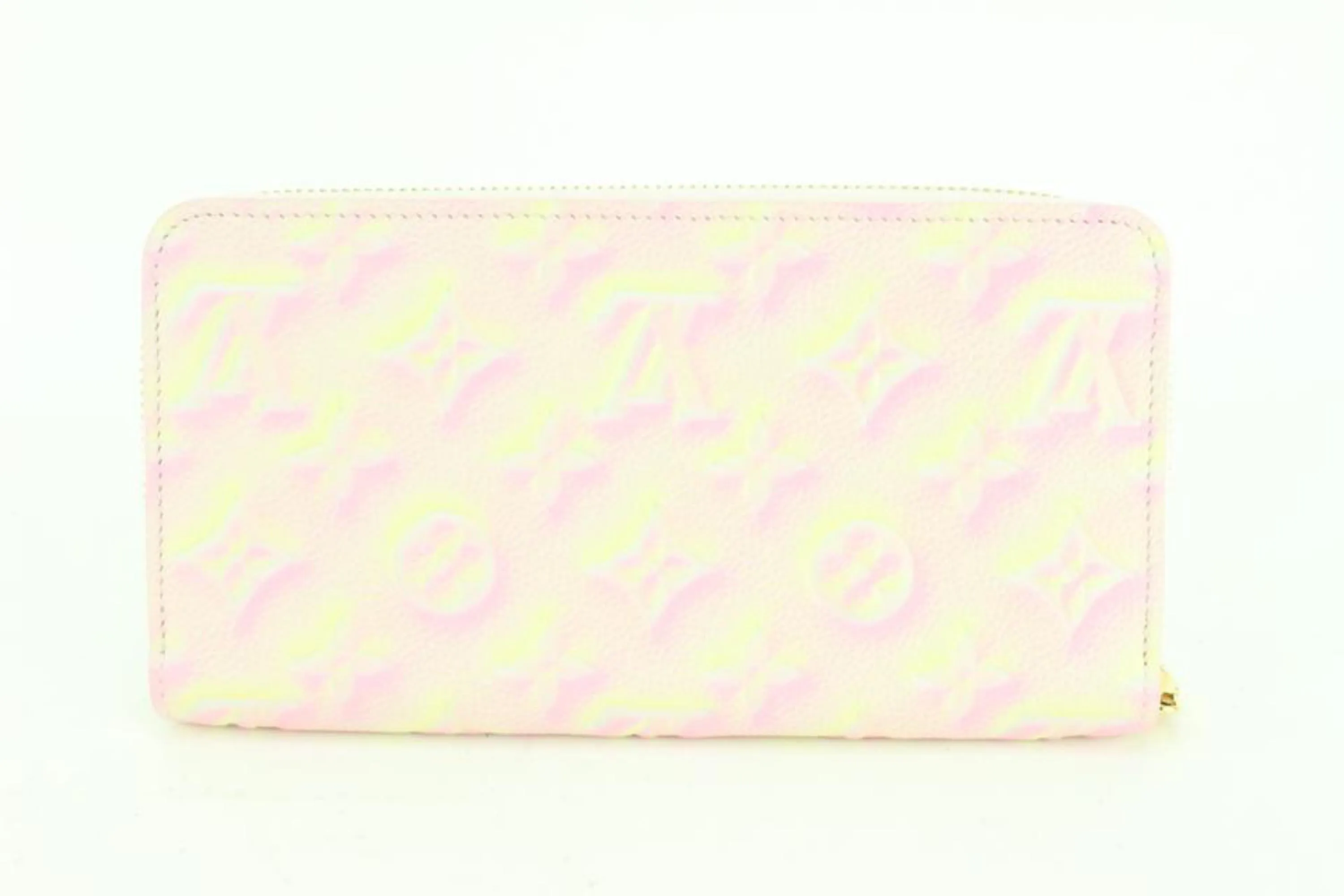 Louis Vuitton Pink Leather Monogram Empreinte Stardust Long Zippy Wallet 91lk68s