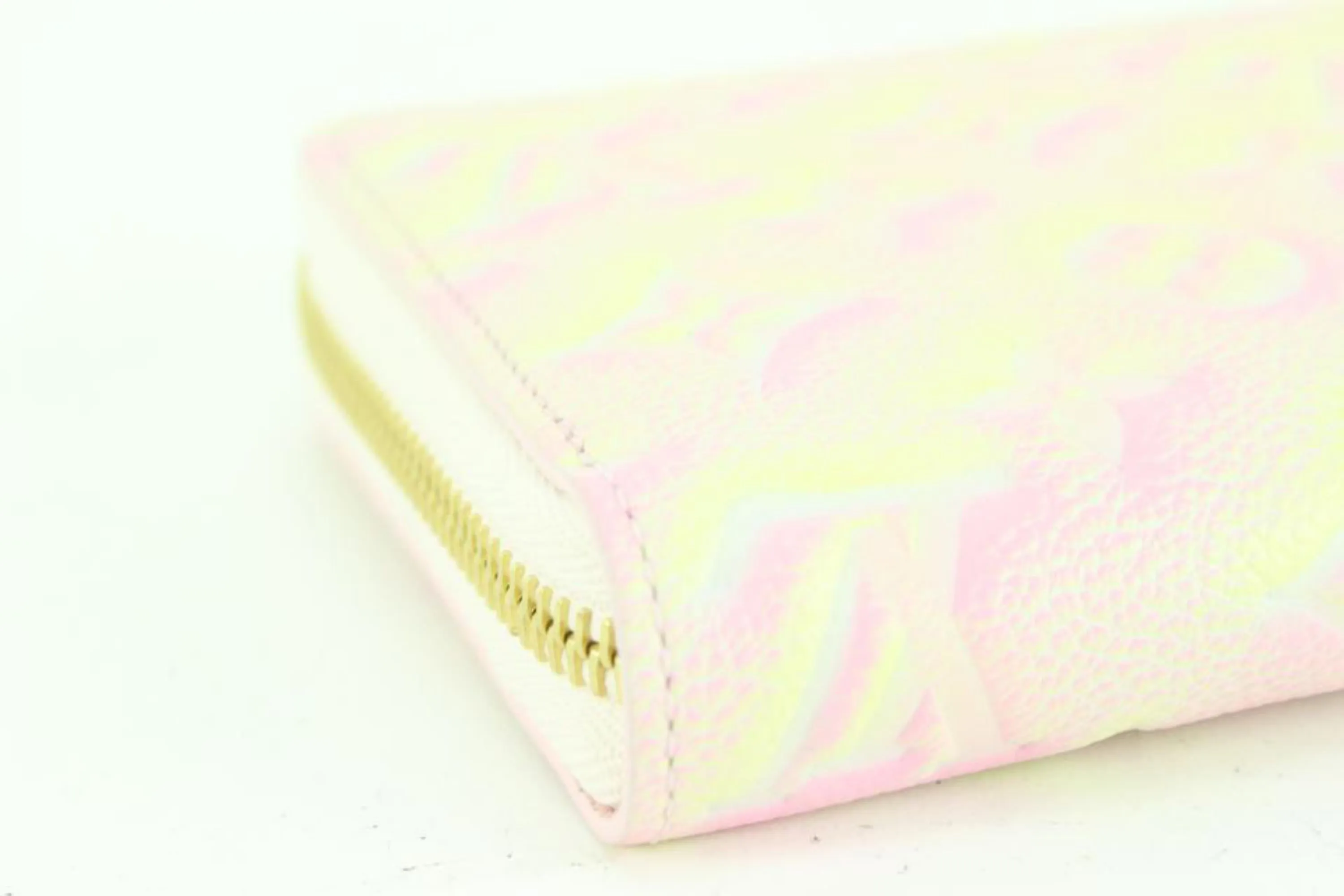 Louis Vuitton Pink Leather Monogram Empreinte Stardust Long Zippy Wallet 91lk68s