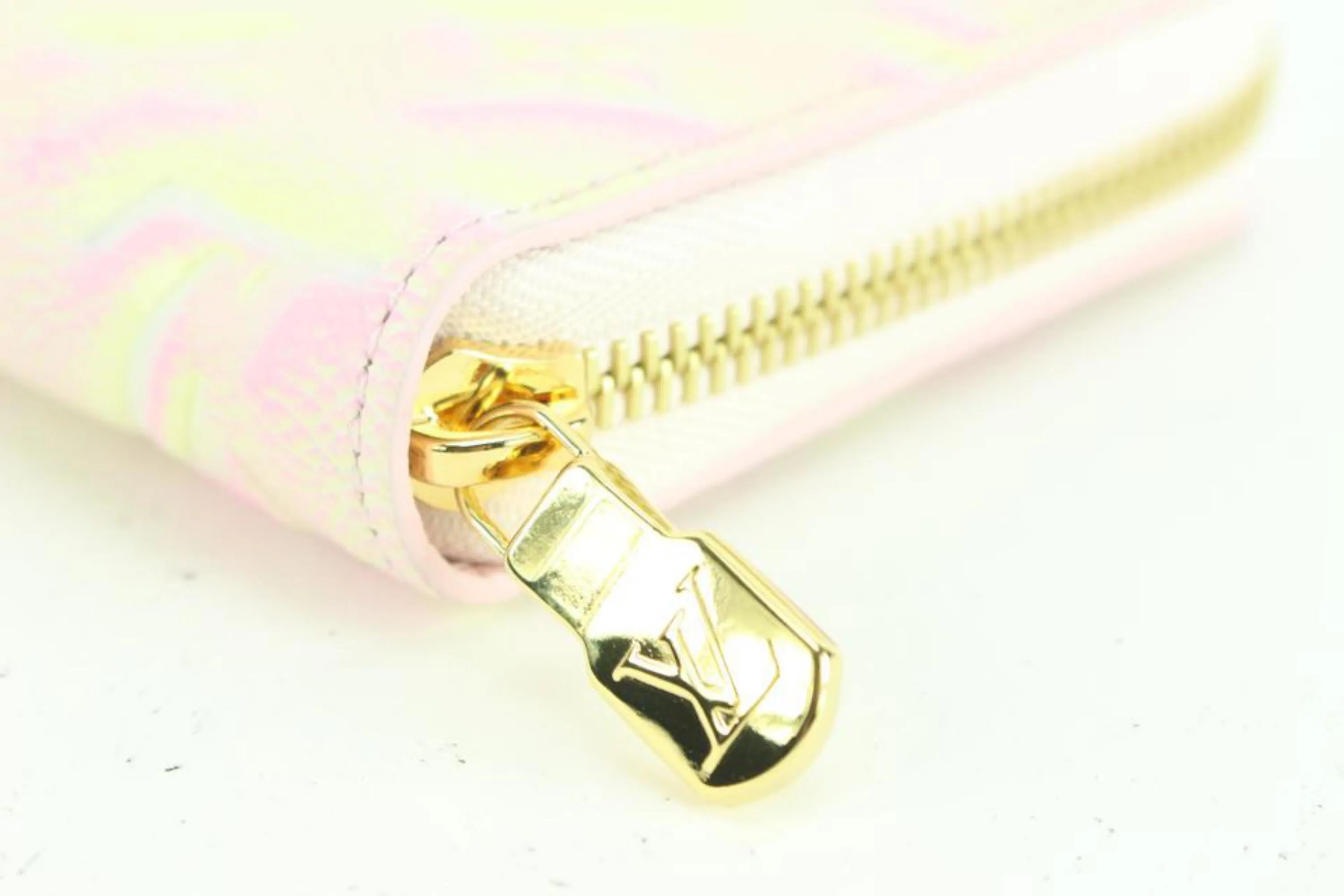 Louis Vuitton Pink Leather Monogram Empreinte Stardust Long Zippy Wallet 91lk68s