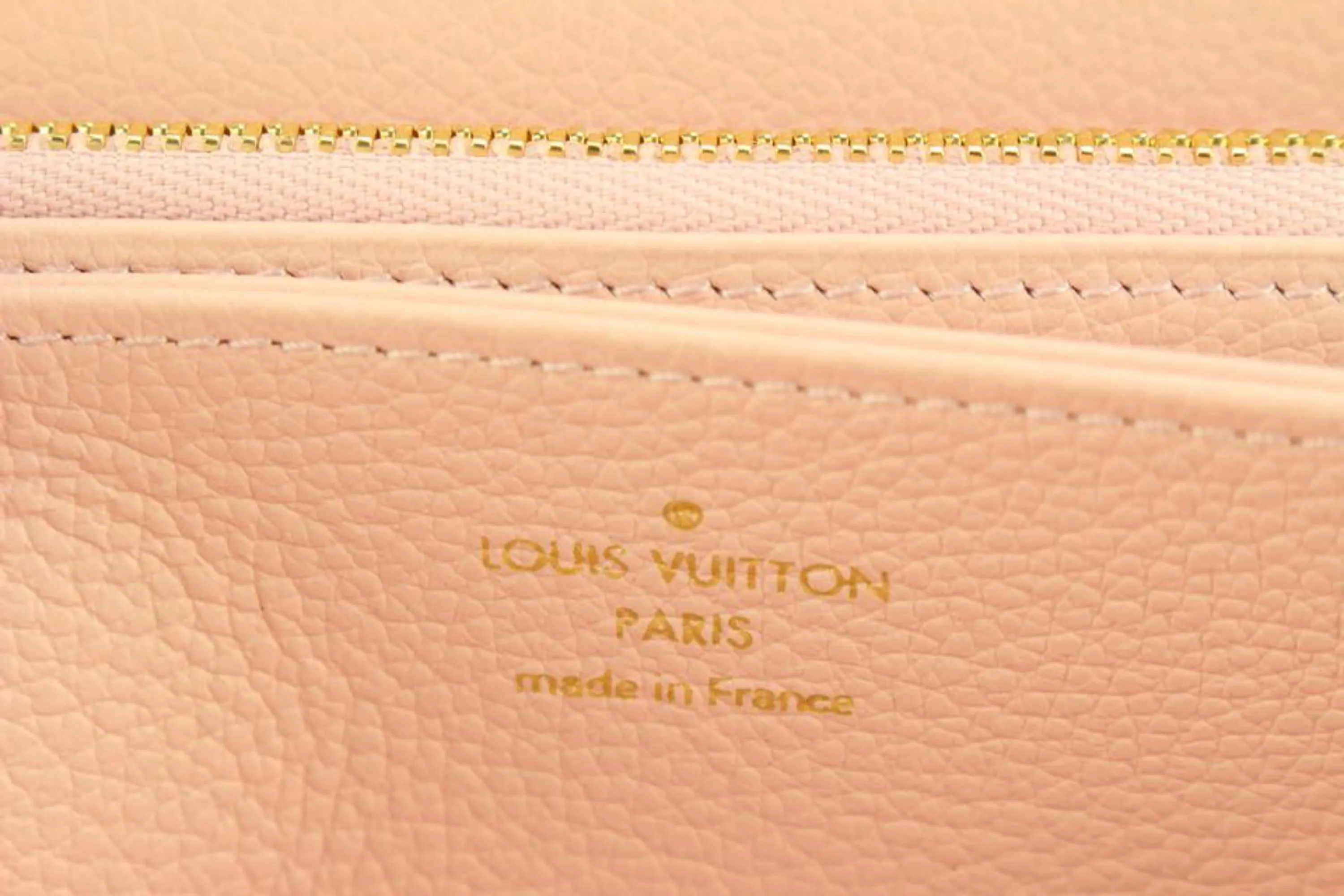 Louis Vuitton Pink Leather Monogram Empreinte Stardust Long Zippy Wallet 91lk68s