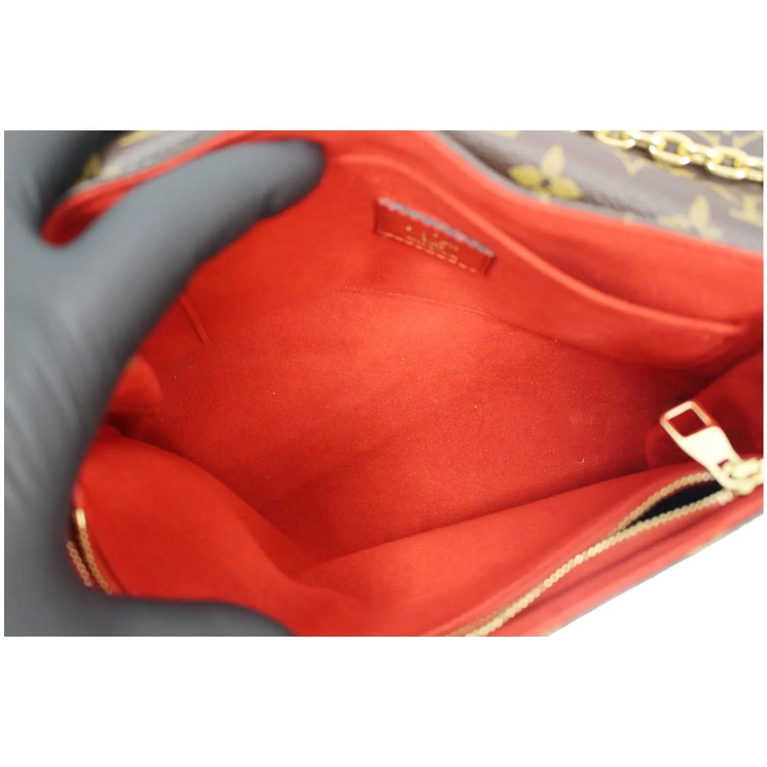 LOUIS VUITTON Saint Placide Monogram Canvas Shoulder Crossbody Bag Cerise