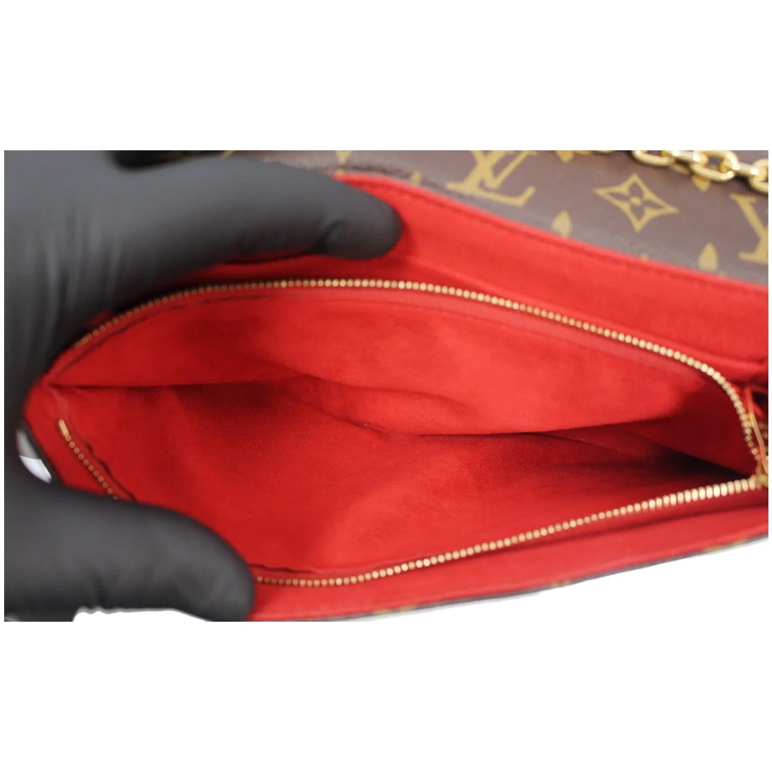 LOUIS VUITTON Saint Placide Monogram Canvas Shoulder Crossbody Bag Cerise