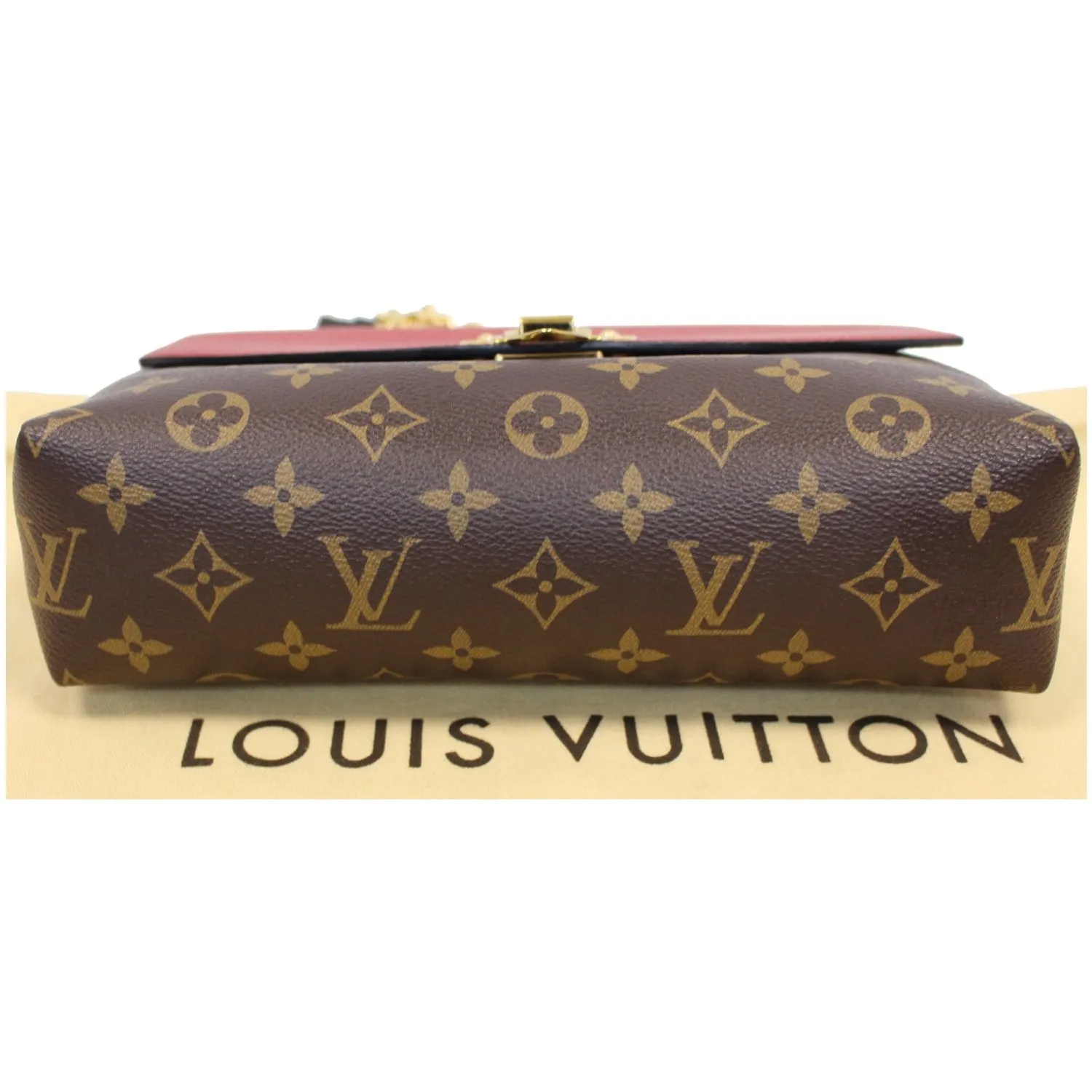 LOUIS VUITTON Saint Placide Monogram Canvas Shoulder Crossbody Bag Cerise