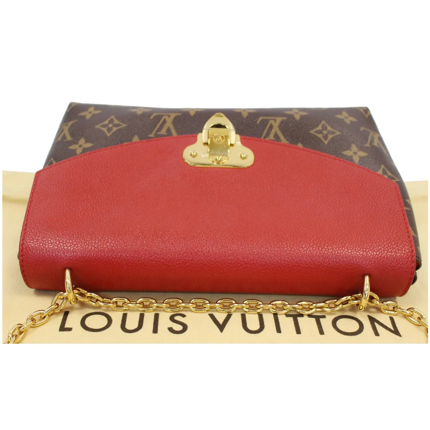 LOUIS VUITTON Saint Placide Monogram Canvas Shoulder Crossbody Bag Cerise