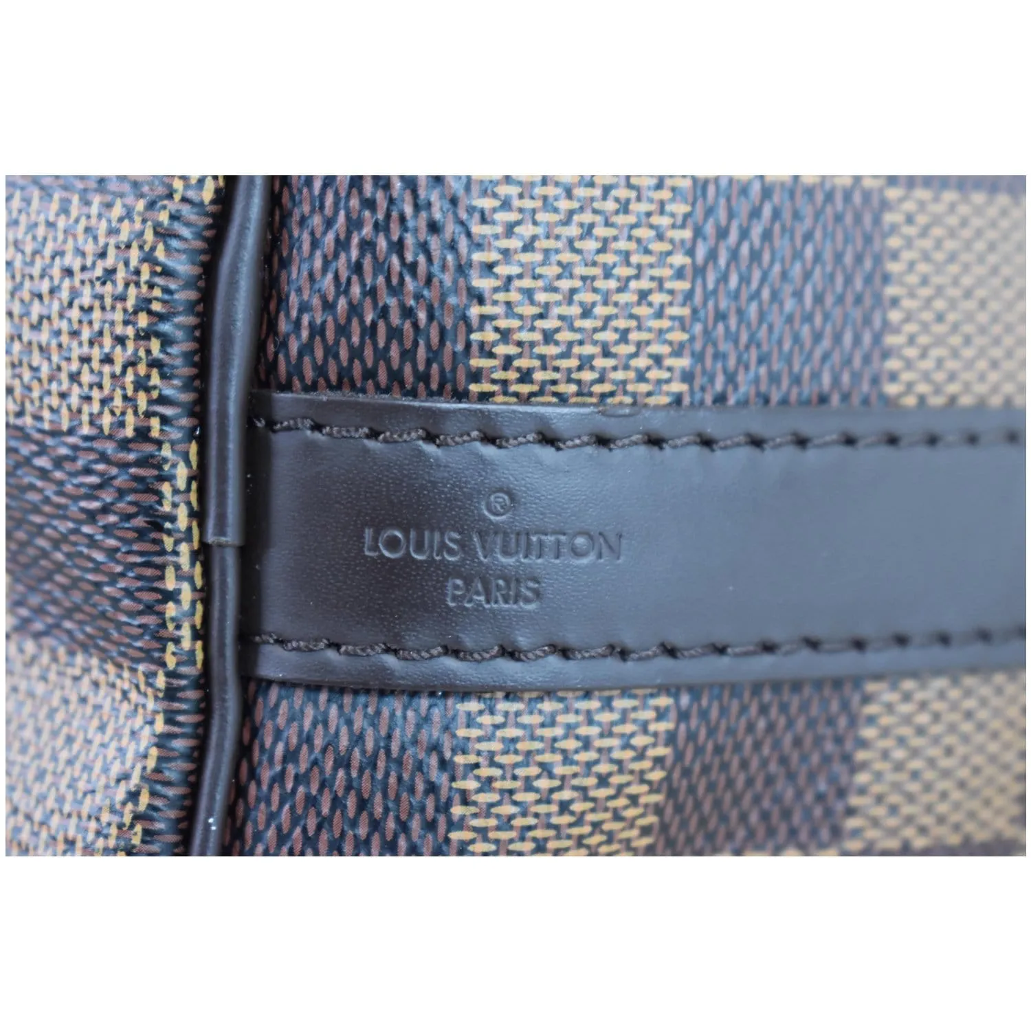 LOUIS VUITTON Speedy 25 Bandouliere Damier Ebene Shoulder Bag Brown