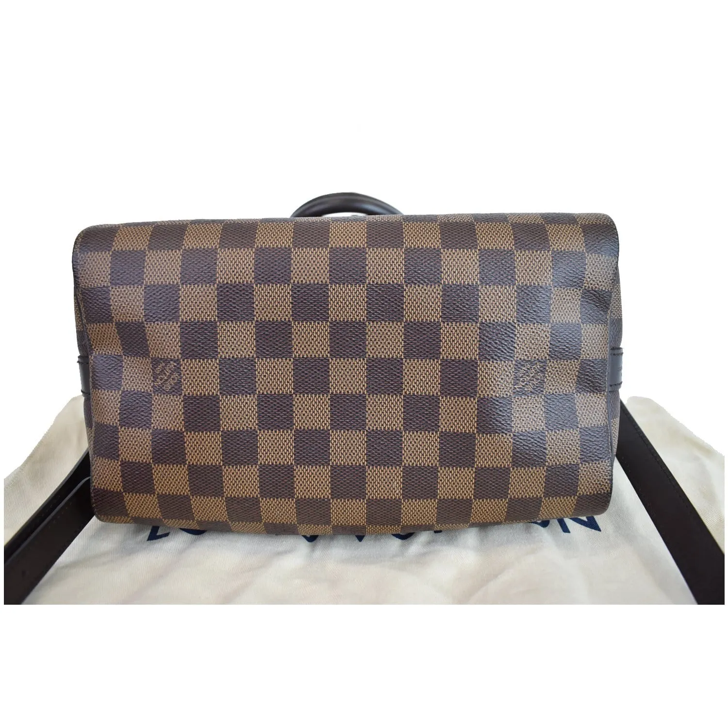 LOUIS VUITTON Speedy 25 Bandouliere Damier Ebene Shoulder Bag Brown