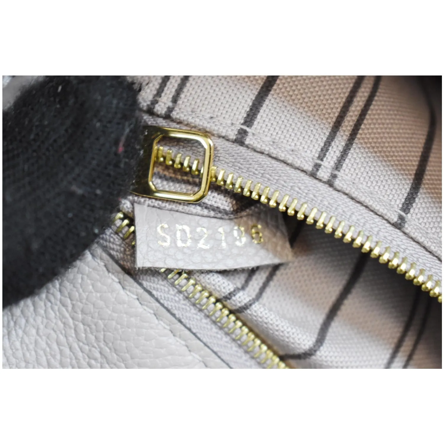 LOUIS VUITTON Spontini Empreinte Leather Shoulder Bag Mastic
