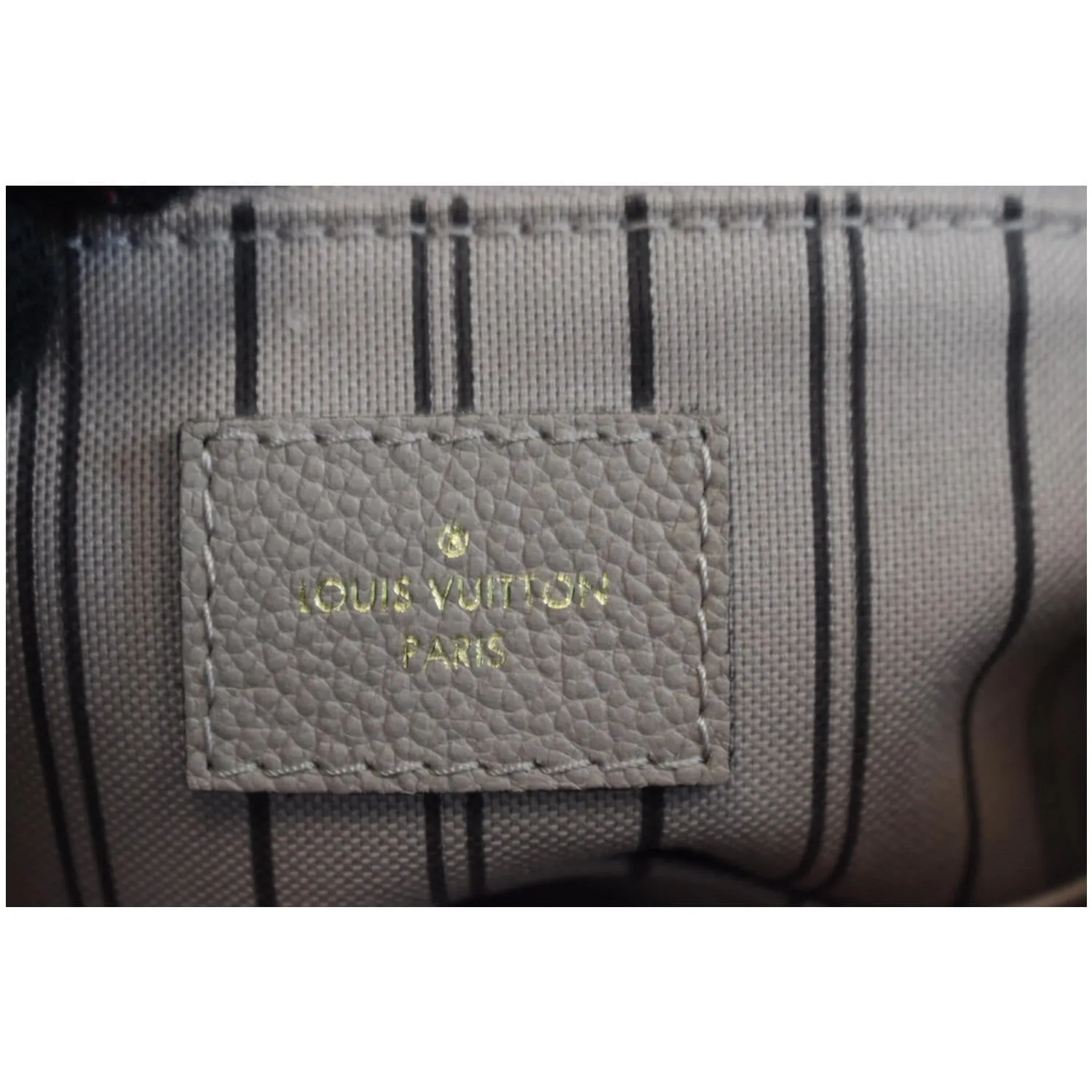 LOUIS VUITTON Spontini Empreinte Leather Shoulder Bag Mastic