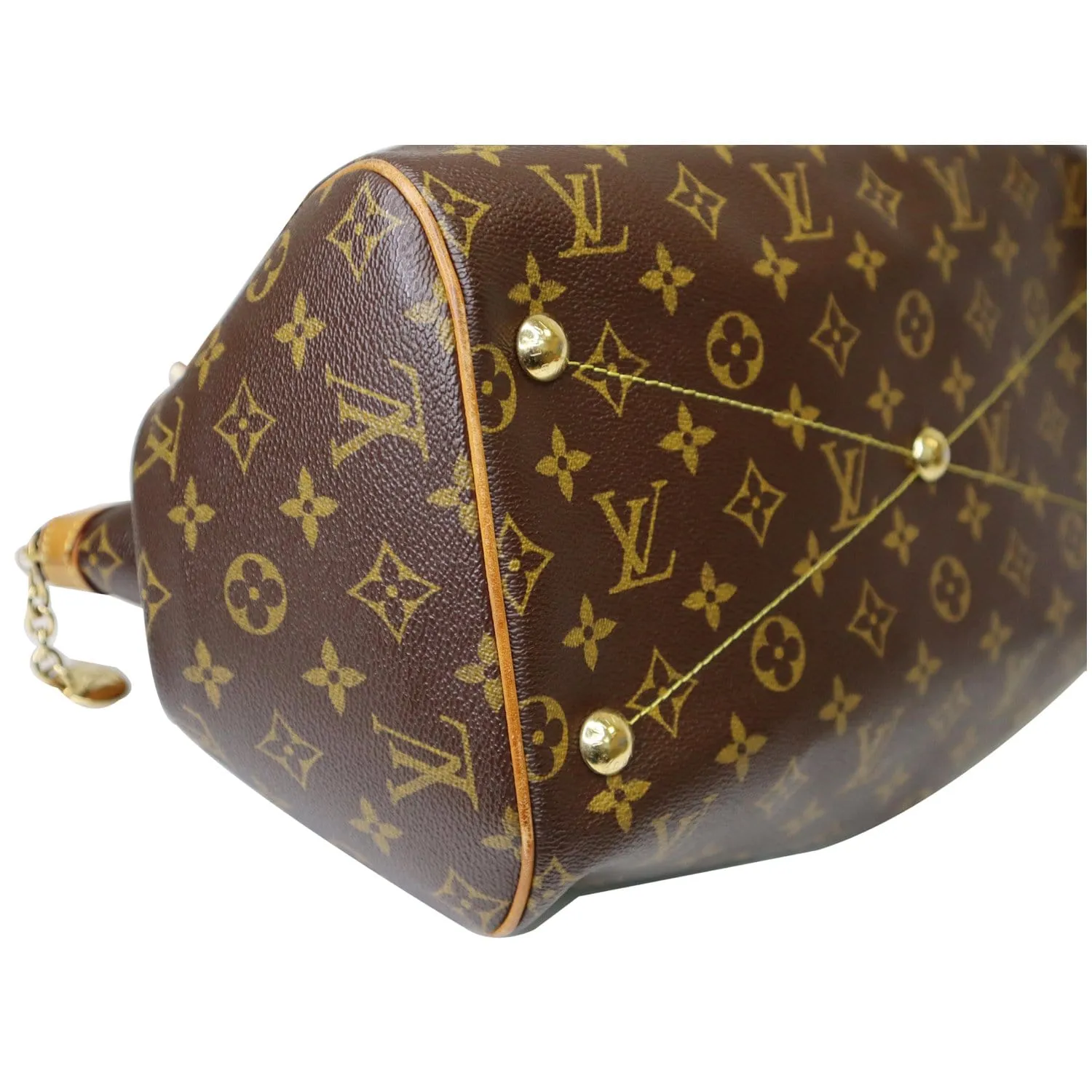LOUIS VUITTON Tivoli GM Monogram Canvas Shoulder Bag Brown