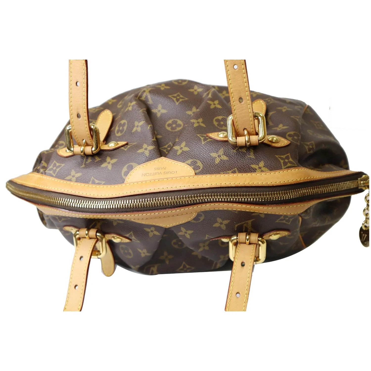 LOUIS VUITTON Tivoli GM Monogram Canvas Shoulder Bag Brown