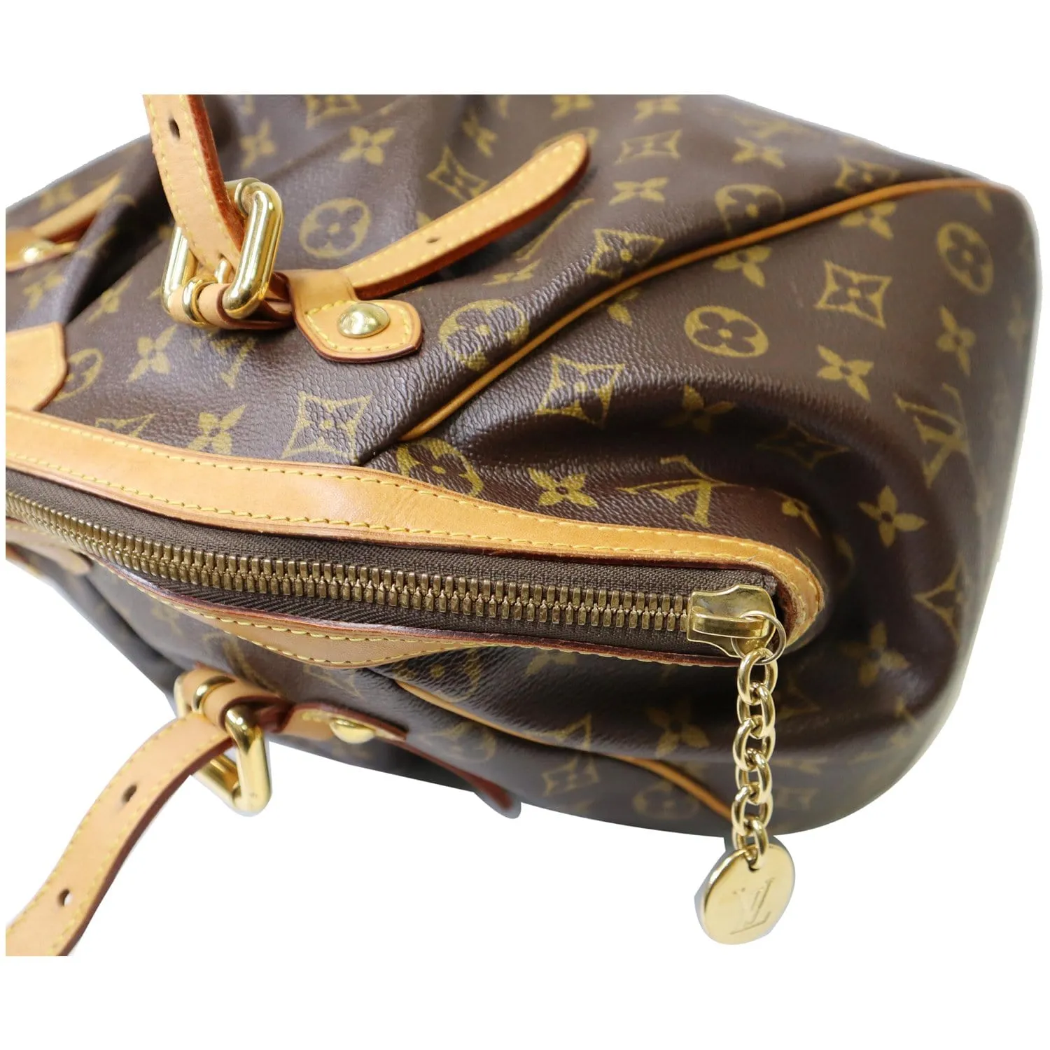 LOUIS VUITTON Tivoli GM Monogram Canvas Shoulder Bag Brown
