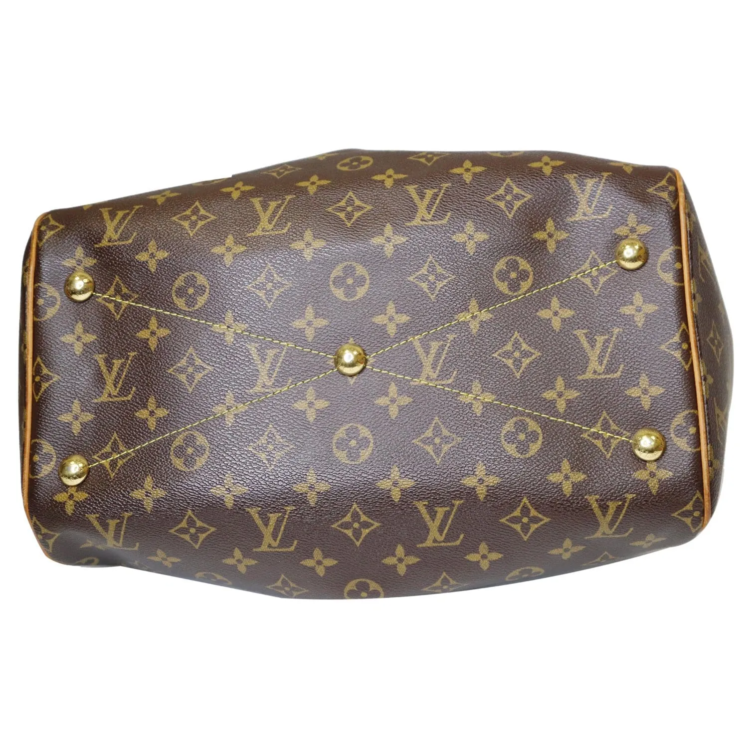 LOUIS VUITTON Tivoli GM Monogram Canvas Shoulder Bag Brown