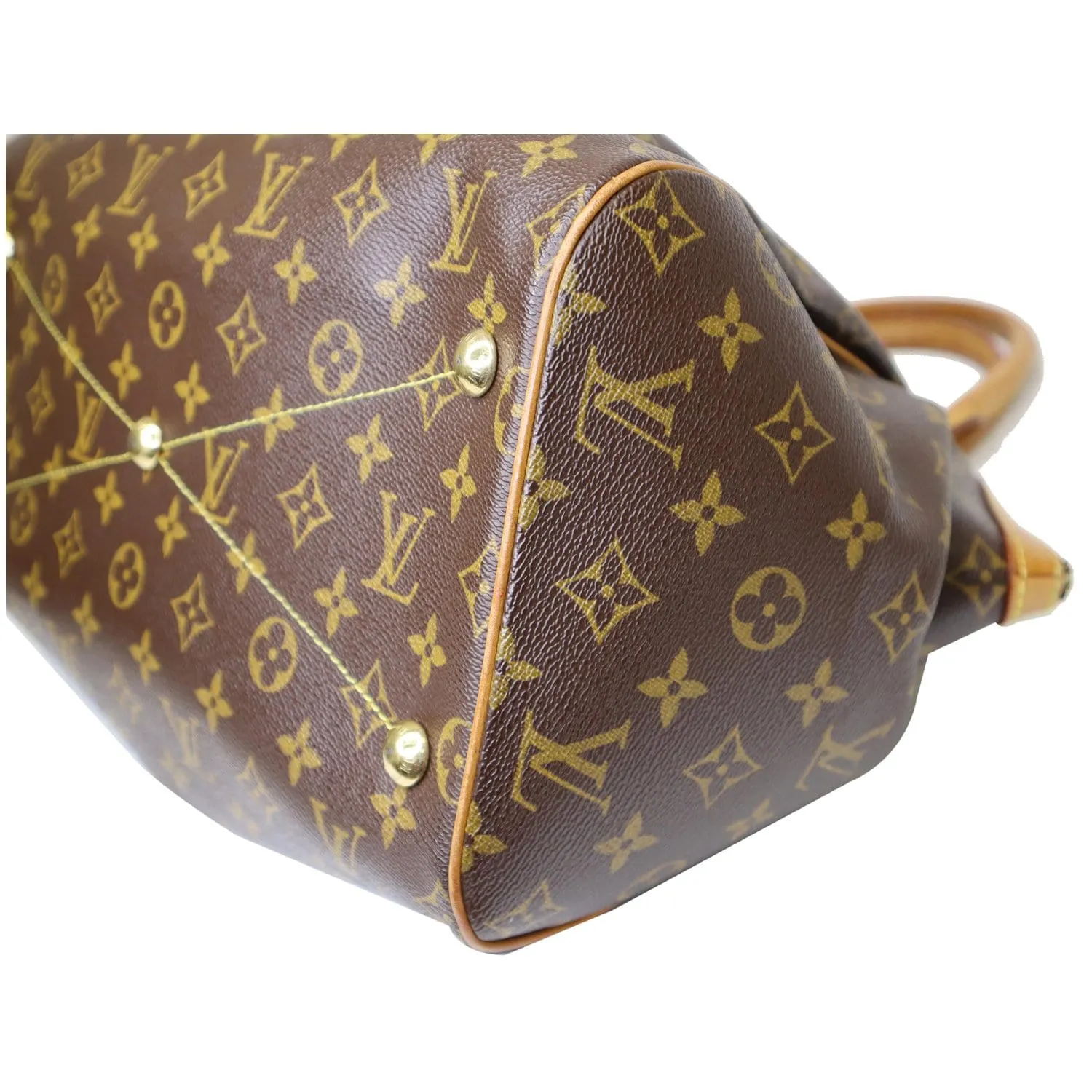 LOUIS VUITTON Tivoli GM Monogram Canvas Shoulder Bag Brown