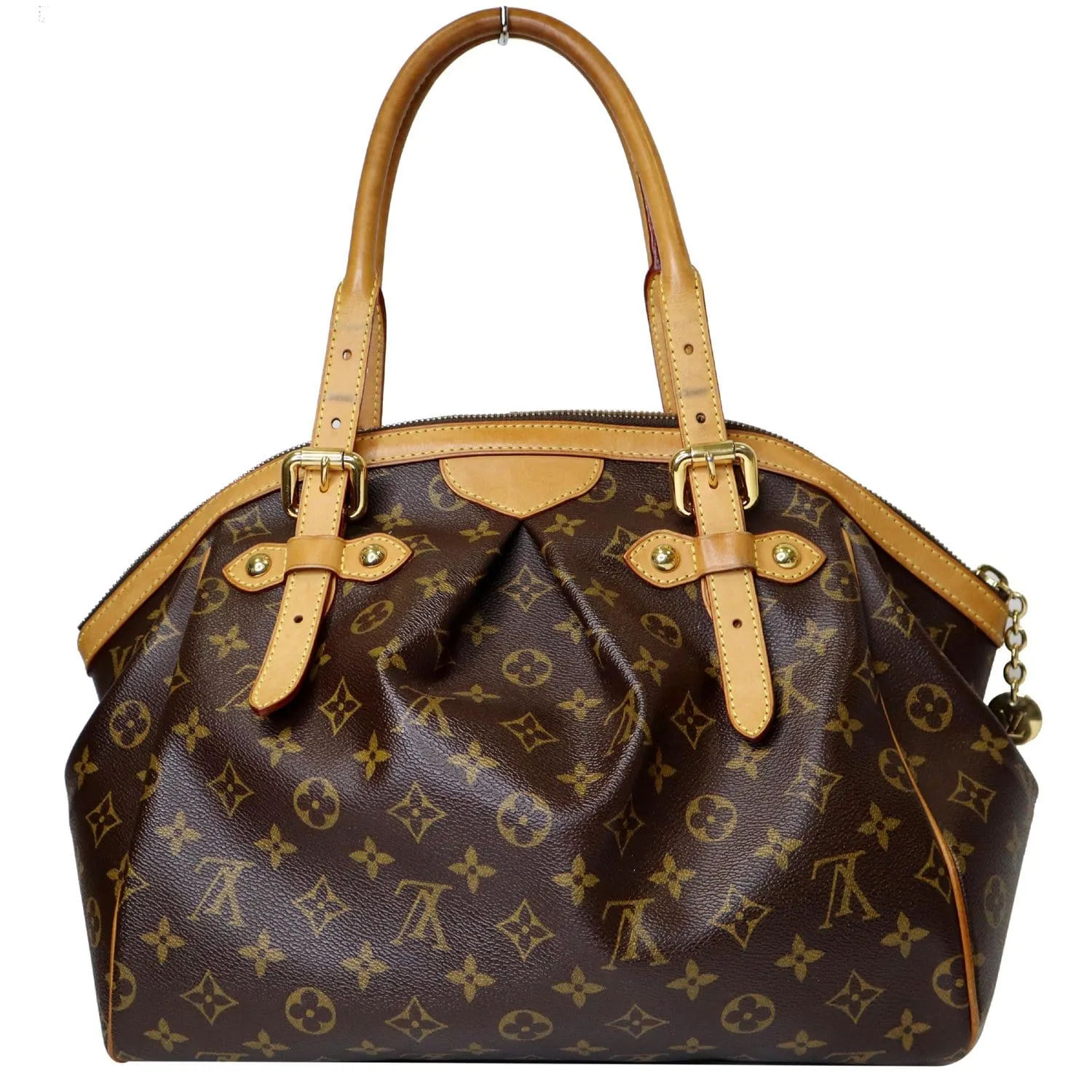 LOUIS VUITTON Tivoli GM Monogram Canvas Shoulder Bag Brown