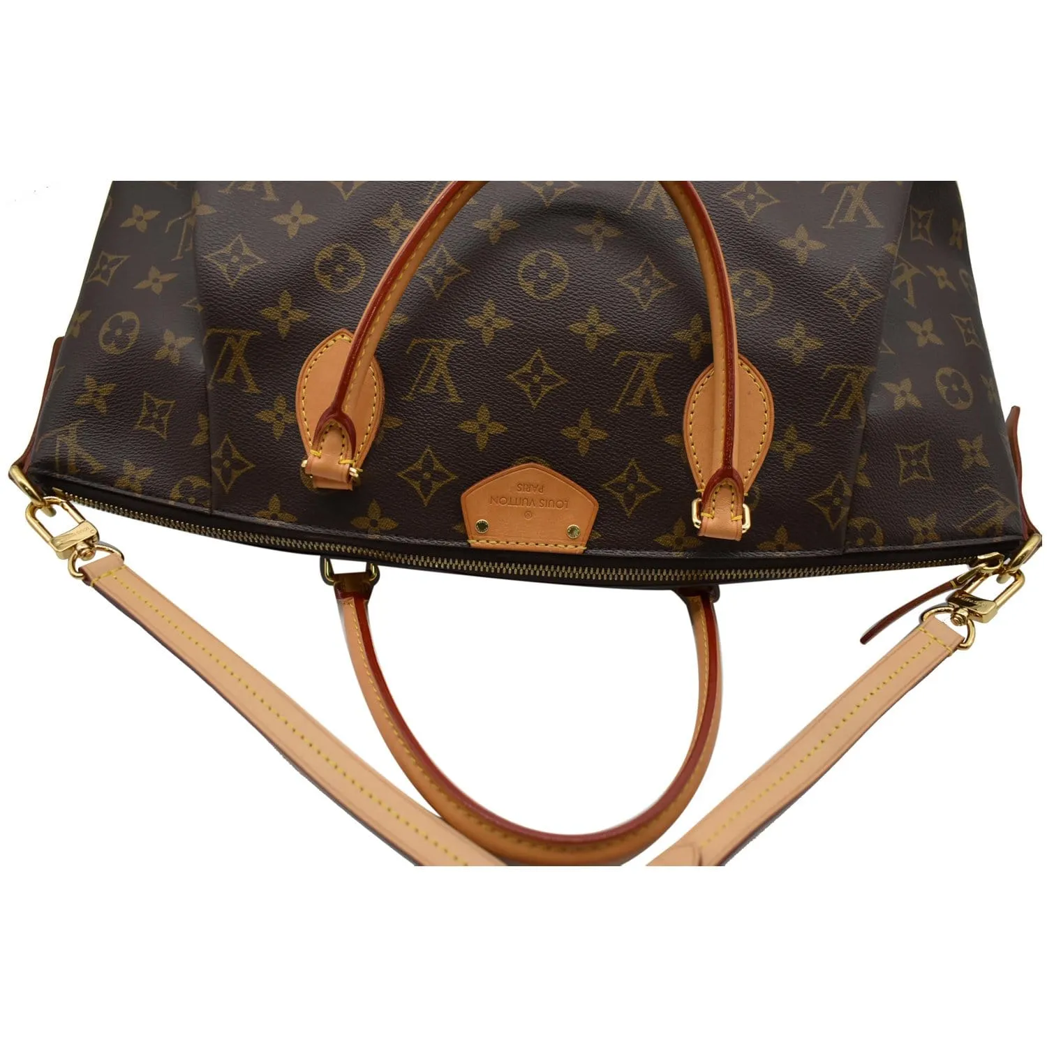 LOUIS VUITTON Turenne GM Monogram Canvas 2 Way Shoulder Bag Brown