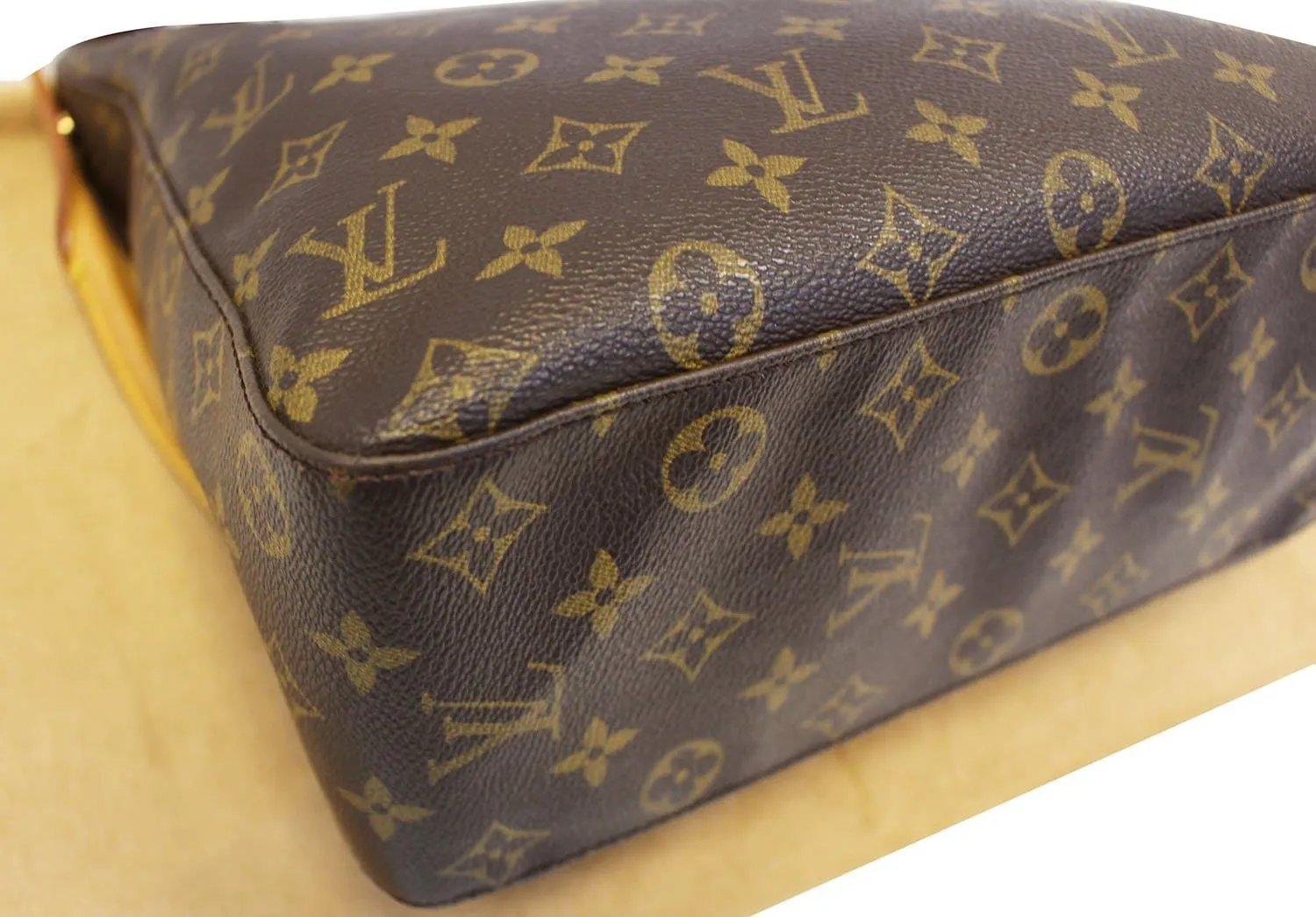 LOUIS VUITTON Used Shoulder Bag Monogram Canvas Looping GM