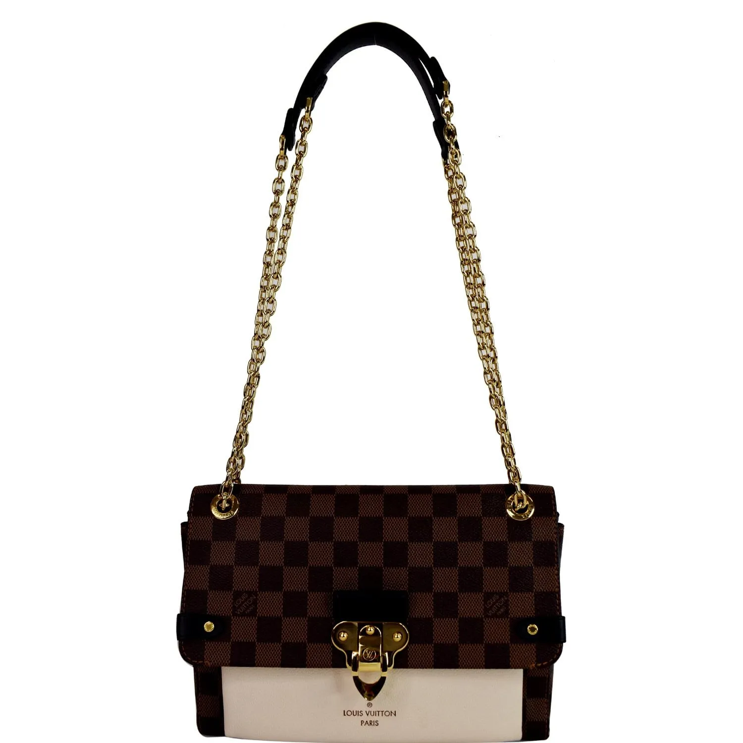 LOUIS VUITTON Vavin PM Damier Ebene Shoulder Bag Brown