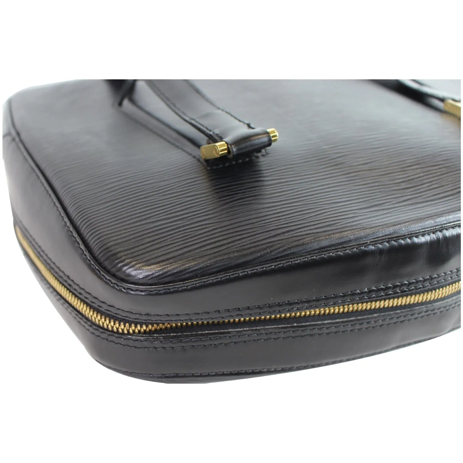 LOUIS VUITTON Voltaire Black Epi Leather Shoulder Bag Black
