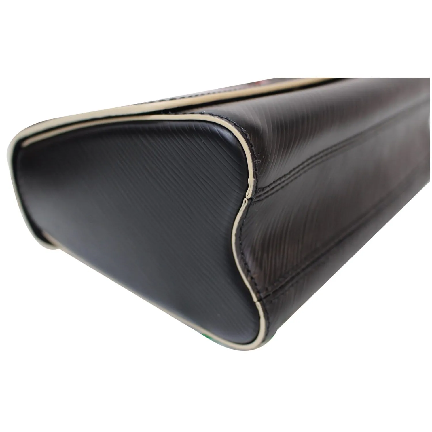 LOUIS VUITTON World Tour Twist MM Epi Leather Shoulder Bag Black