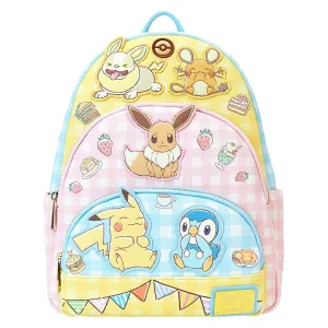 Loungefly Pokemon Cafe Triple Pocket Backpack