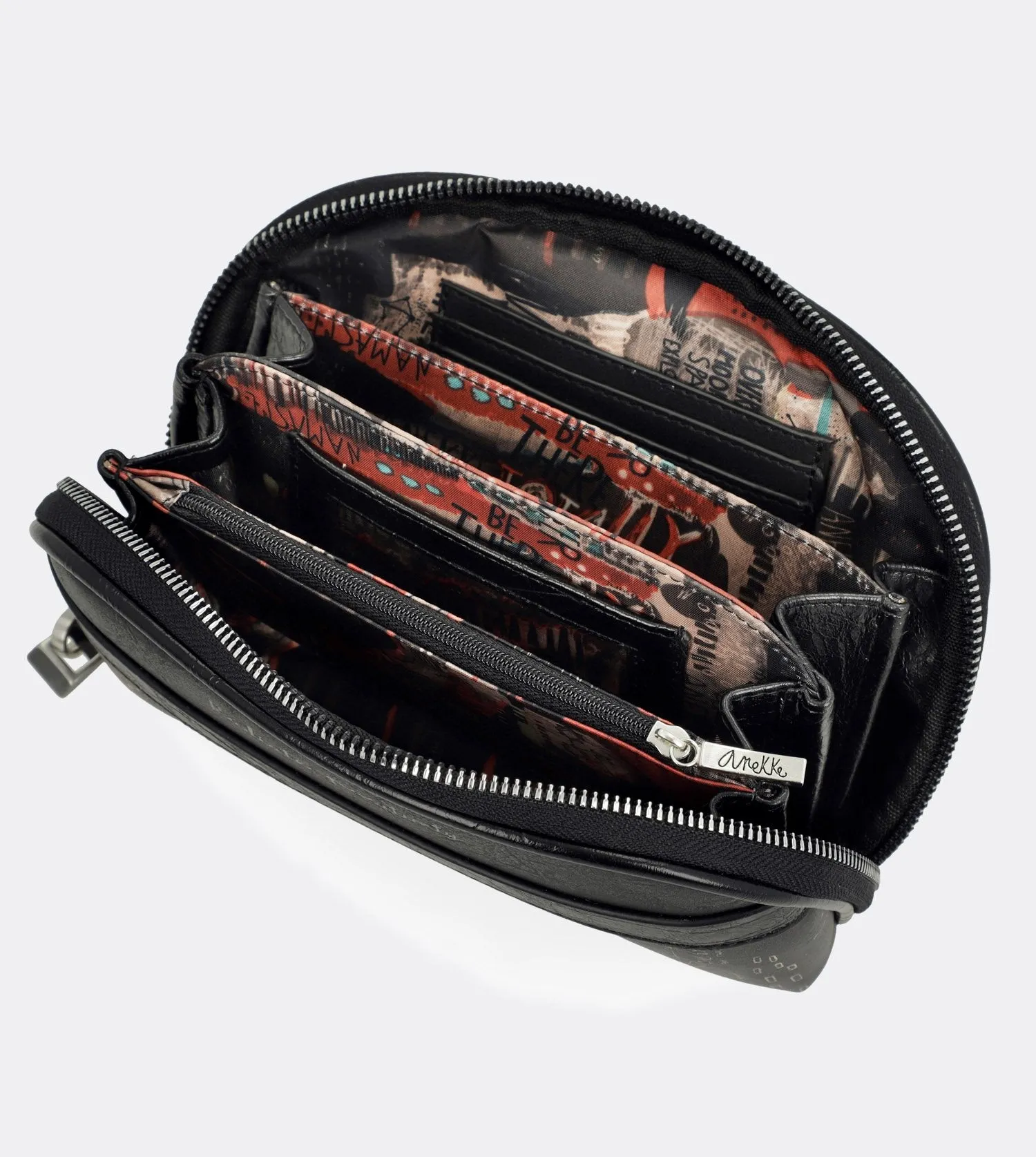 Lovely spirit wallet with a wrist strap