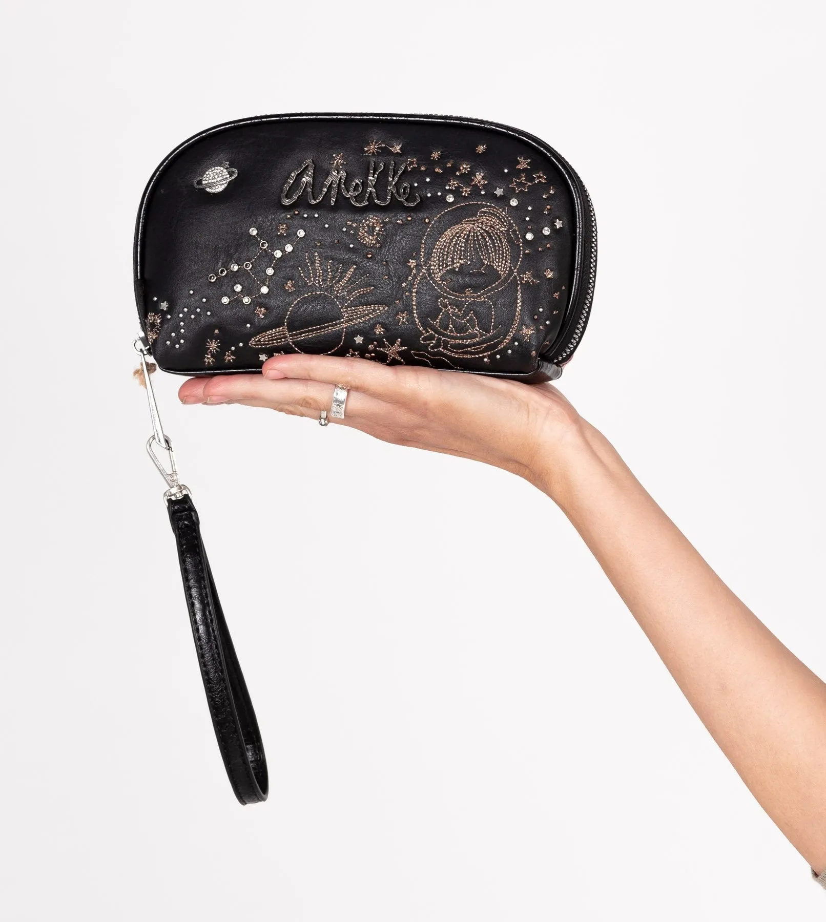 Lovely spirit wallet with a wrist strap