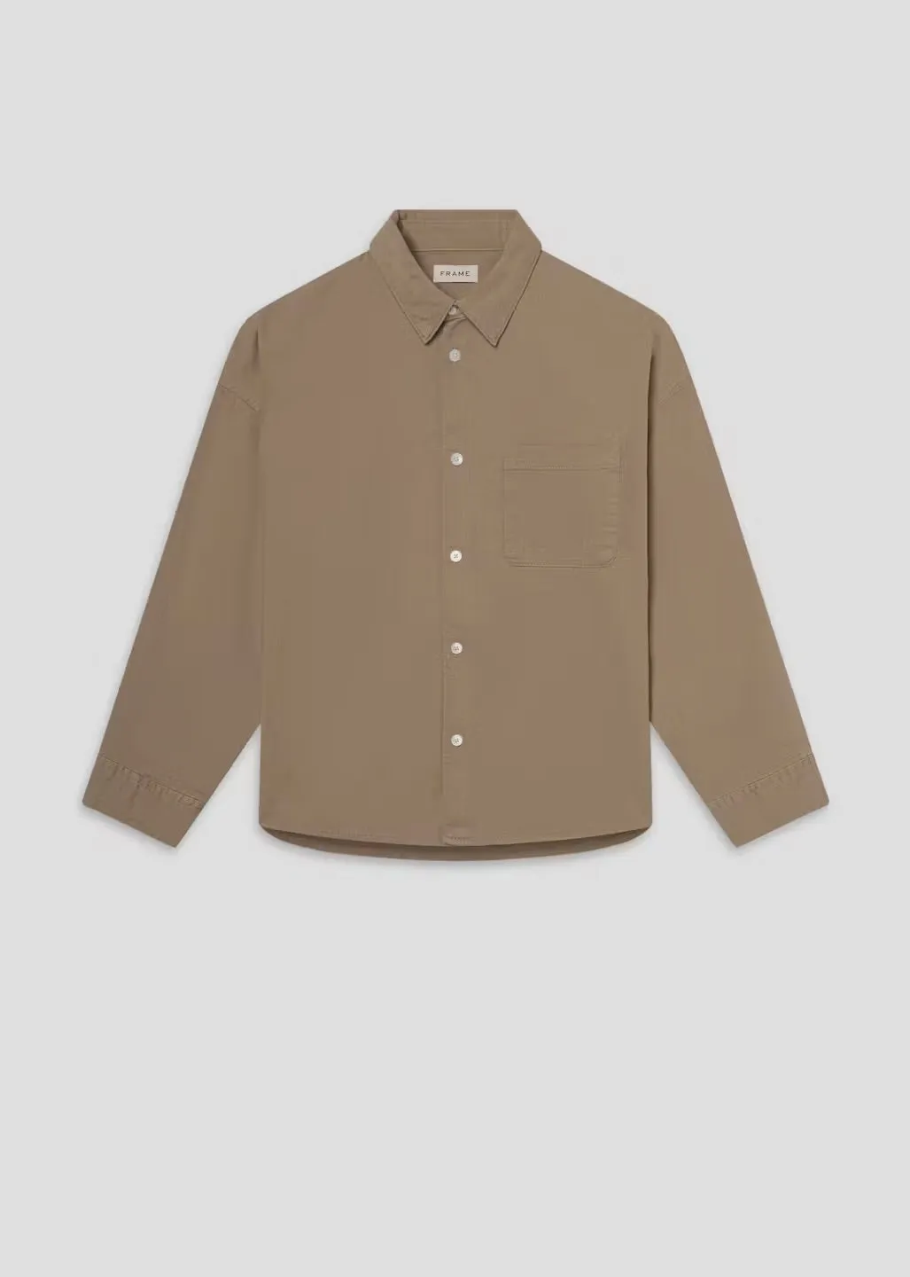 L/S Relaxed Denim Shirt - Dusty Sage