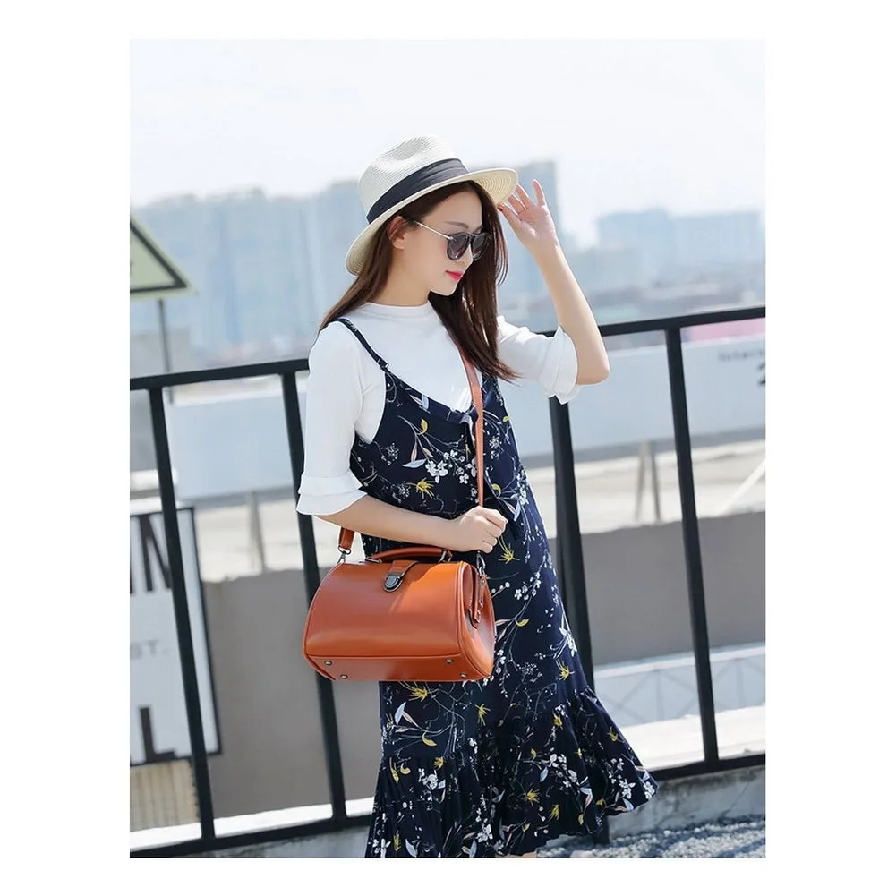 <bold>Top-Handle / Crossbody Bag  <br>Vegan-Leather
