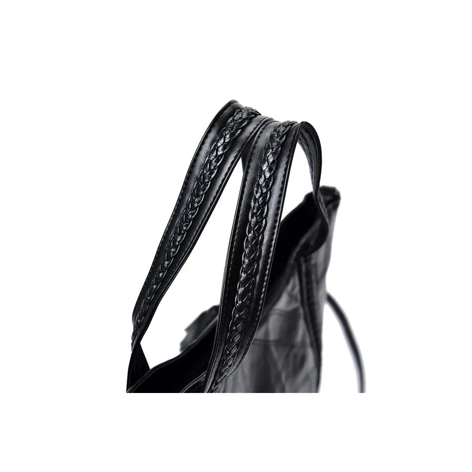 <bold>Tote / Crossbody Bag <br>Genuine-Leather