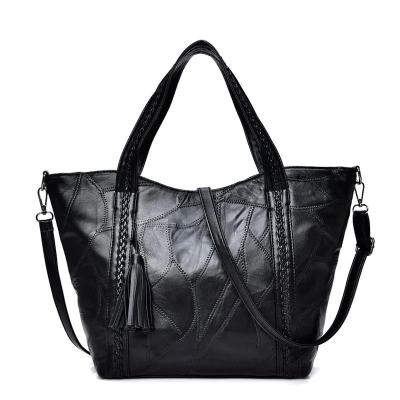 <bold>Tote / Crossbody Bag <br>Genuine-Leather