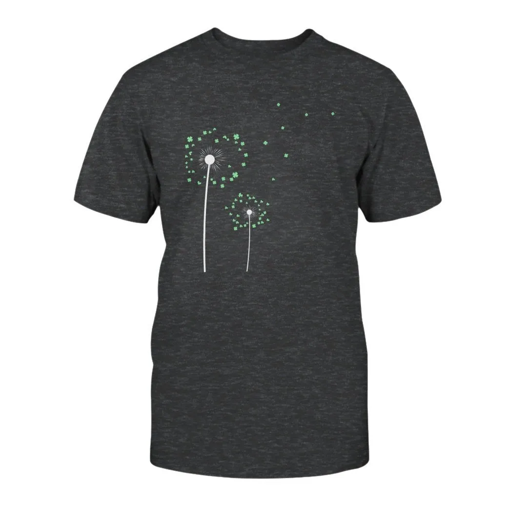 Lucky Flower Graphic Tee Gray or Black, Short or Long  Sleeve