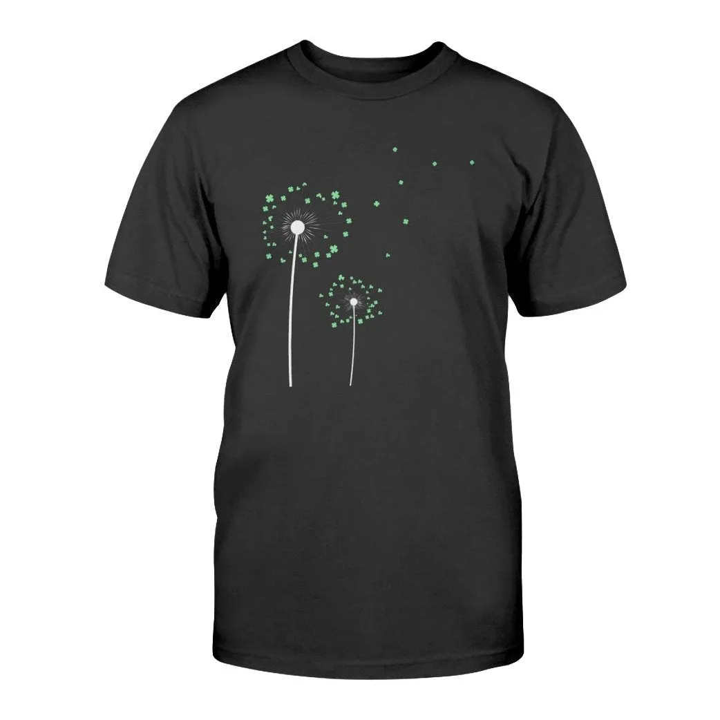 Lucky Flower Graphic Tee Gray or Black, Short or Long  Sleeve