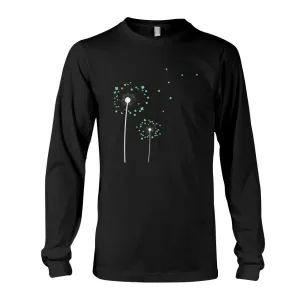 Lucky Flower Graphic Tee Gray or Black, Short or Long  Sleeve