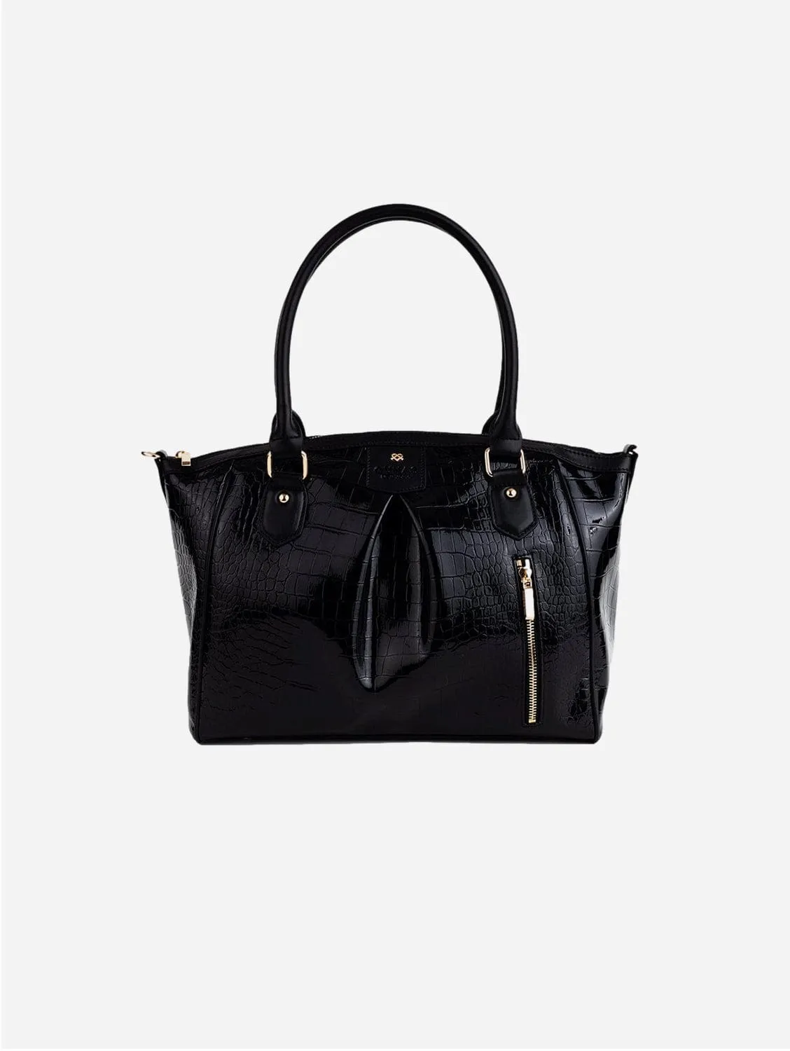 Madison Vegan Leather Handbag | Black