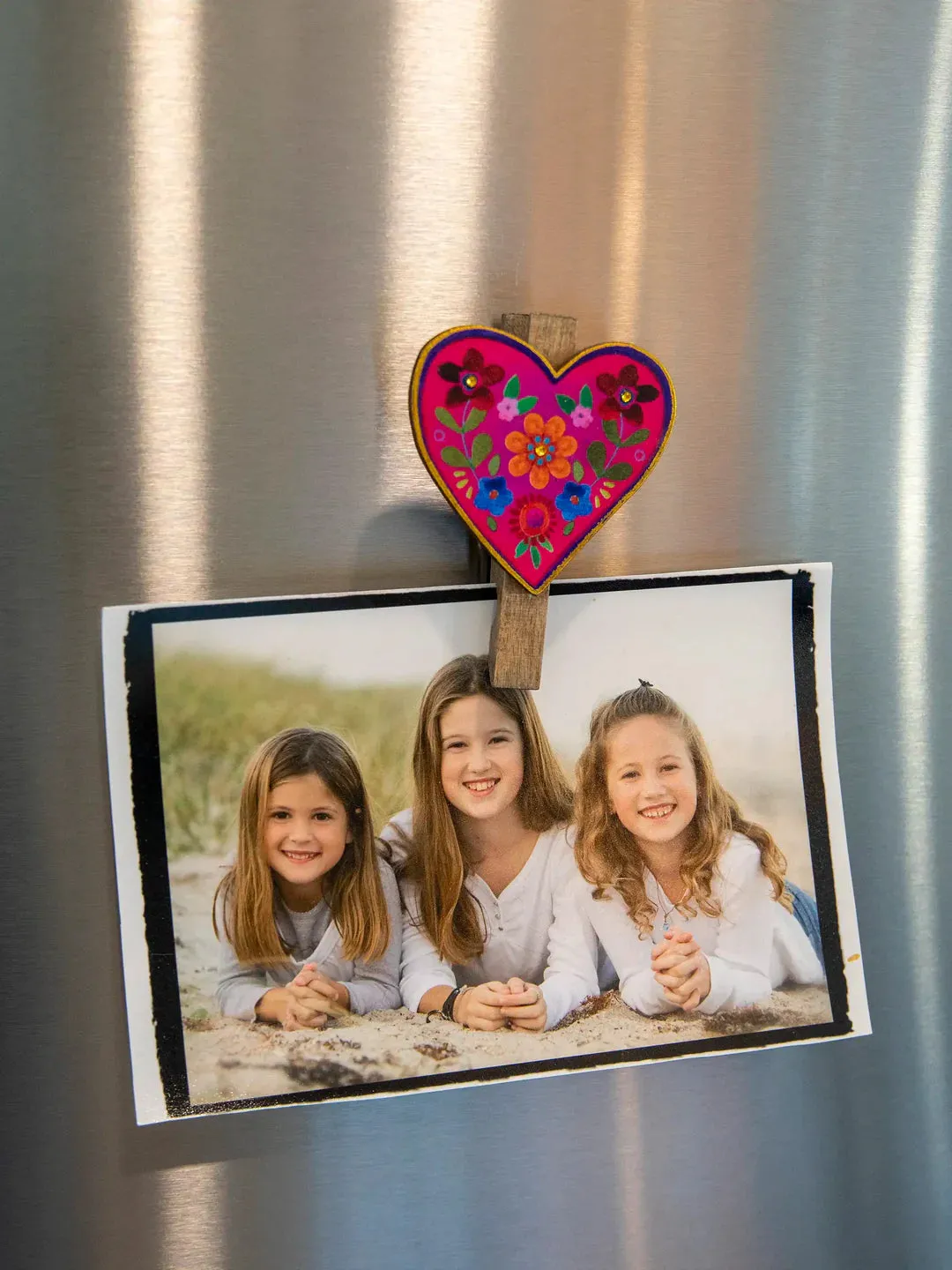 Magnet Happy Clips, Set of 2 in Hearts