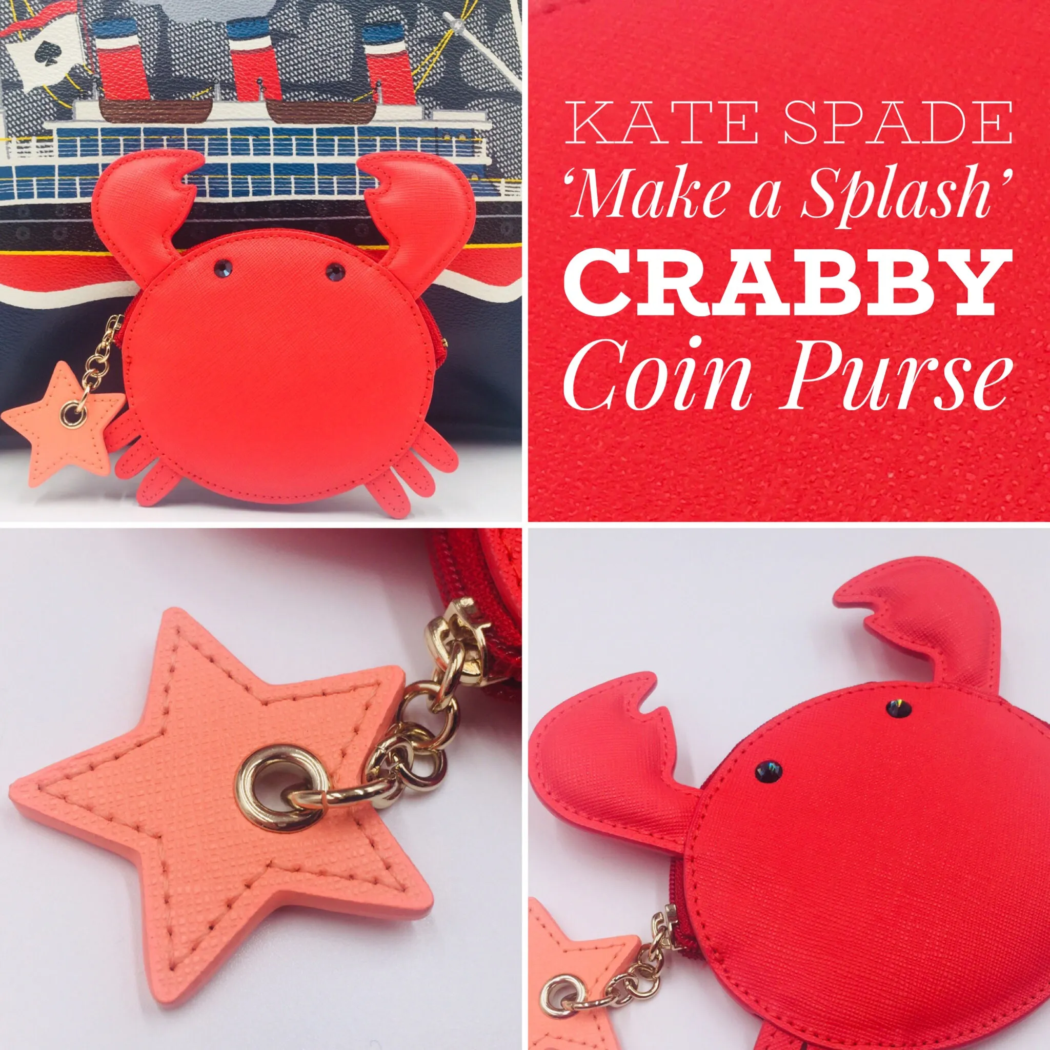 Make a Splash Crabby Coin Purse