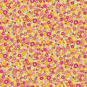 Makower Fabrics | Whiskers | Pretty Posy | Cream