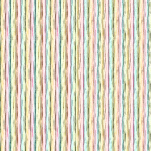Makower Fabrics | Whiskers | Yarn Stripe | Cream