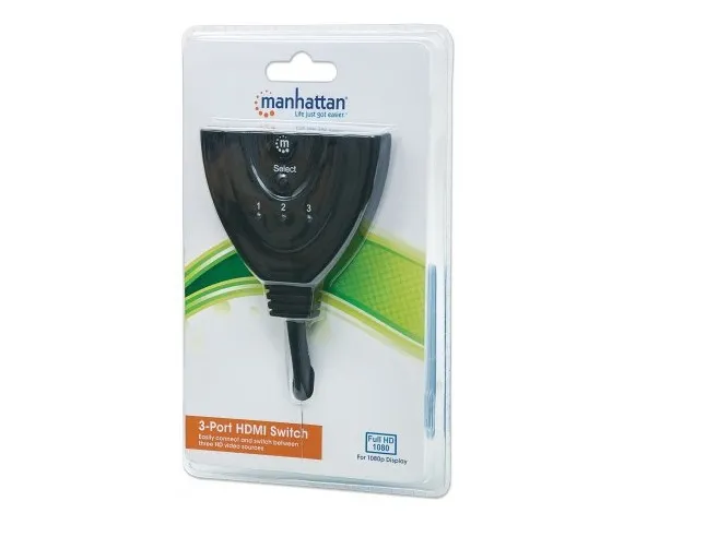 Manhattan 207416 Switch Hdmi 2 Puertos