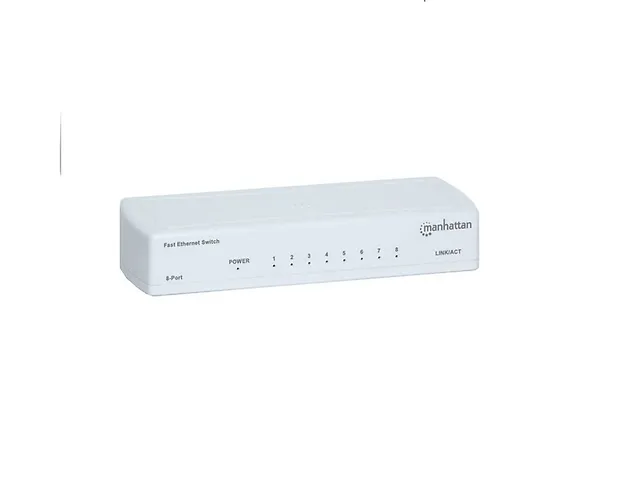 Manhattan 560689 Switch 8 Ptos Fast Ethernet 10/100 Mbps P/Escritorio